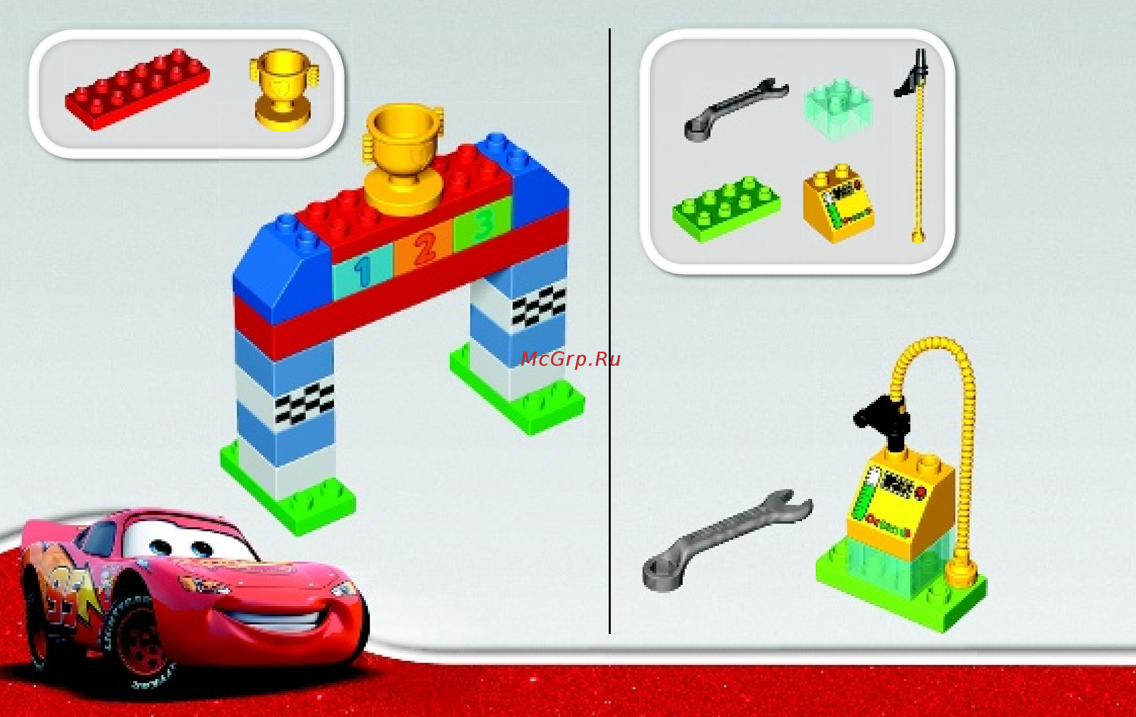 Lego DUPLO Cars TM Гонки на Тачках (10600) Инструкция по эксплуатации онлайн [6/11] 305133