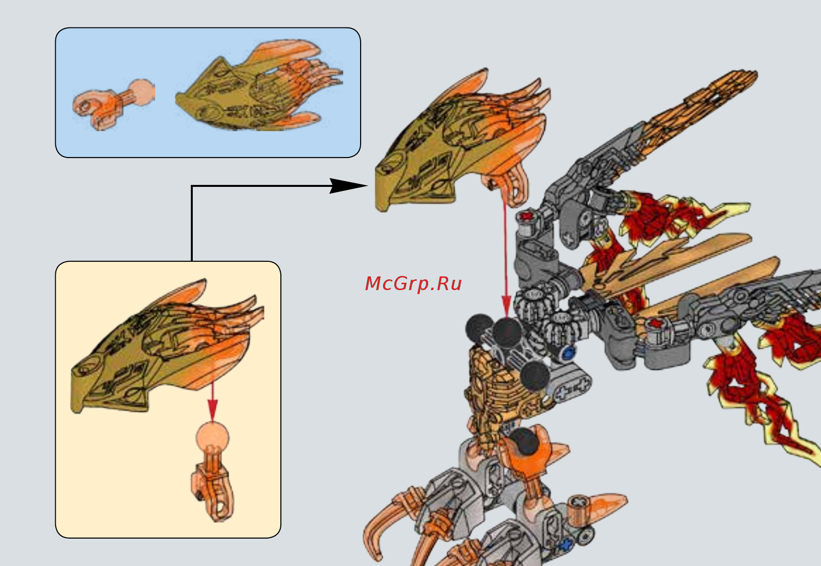 Lego Bionicle Икир, Тотемное животное Огня (71303) Инструкция по эксплуатации онлайн [31/39] 305135
