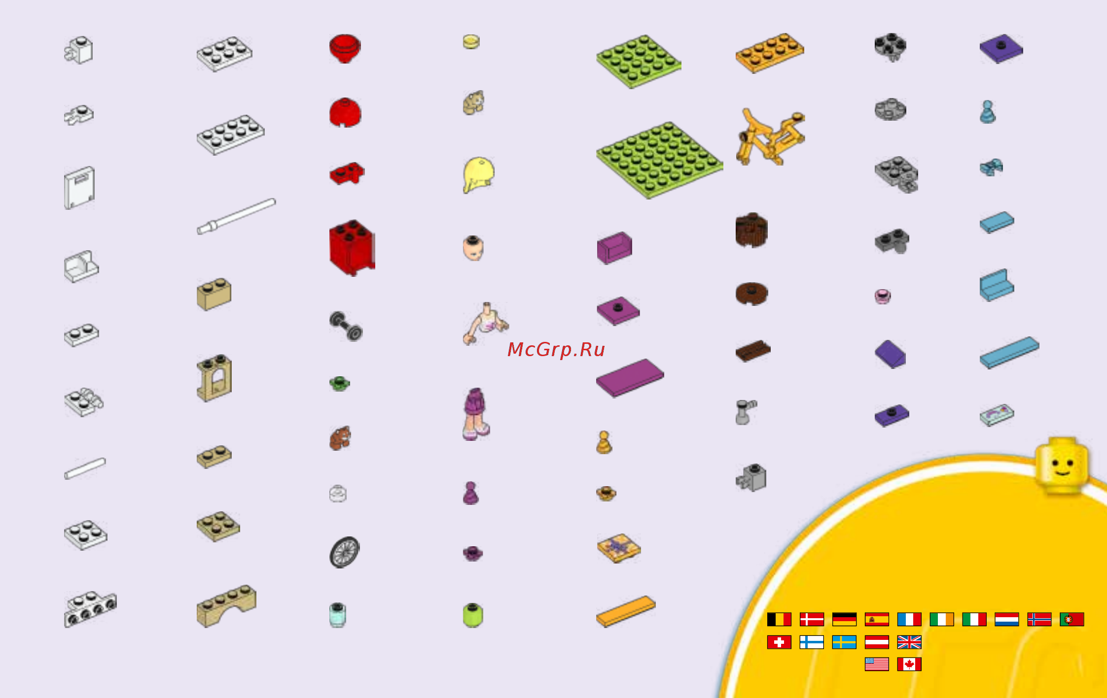 Lego Friends День рождения: велосипед (41111) [29/31] 00800 5346 5555 1 800 422 5346