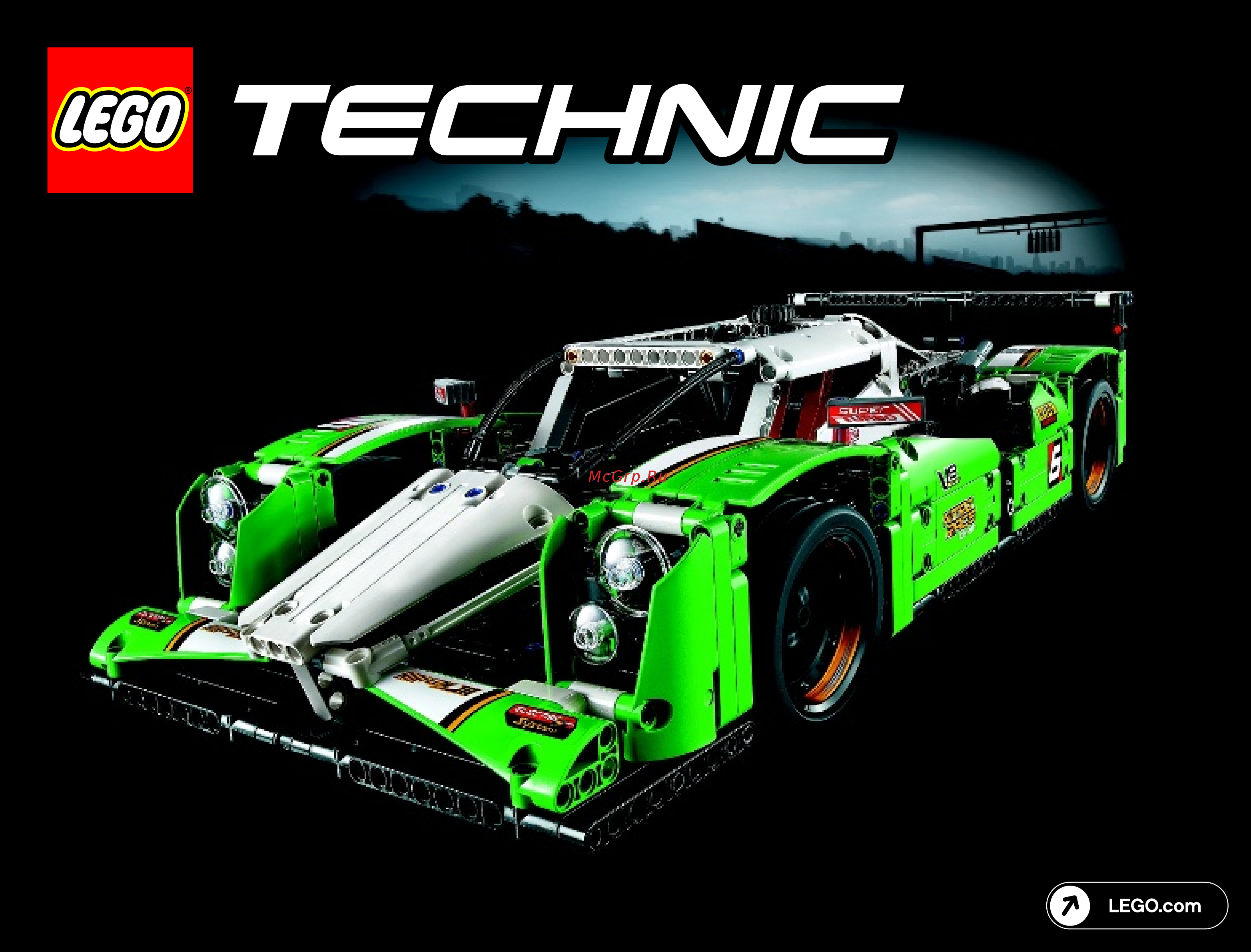 Lego Technic Гоночный автомобиль (42039) Инструкция по эксплуатации онлайн