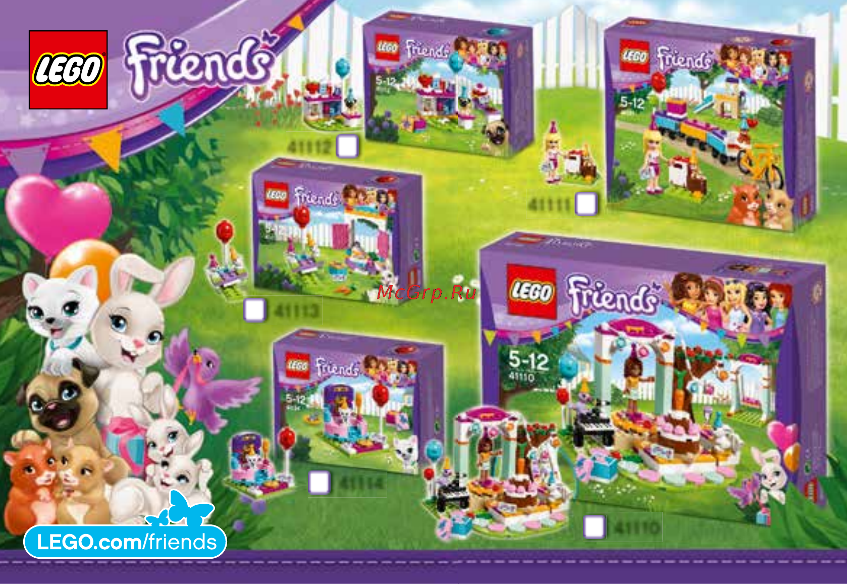 Lego Friends День рождения: тортики (41112) Инструкция по эксплуатации онлайн [18/23] 305158