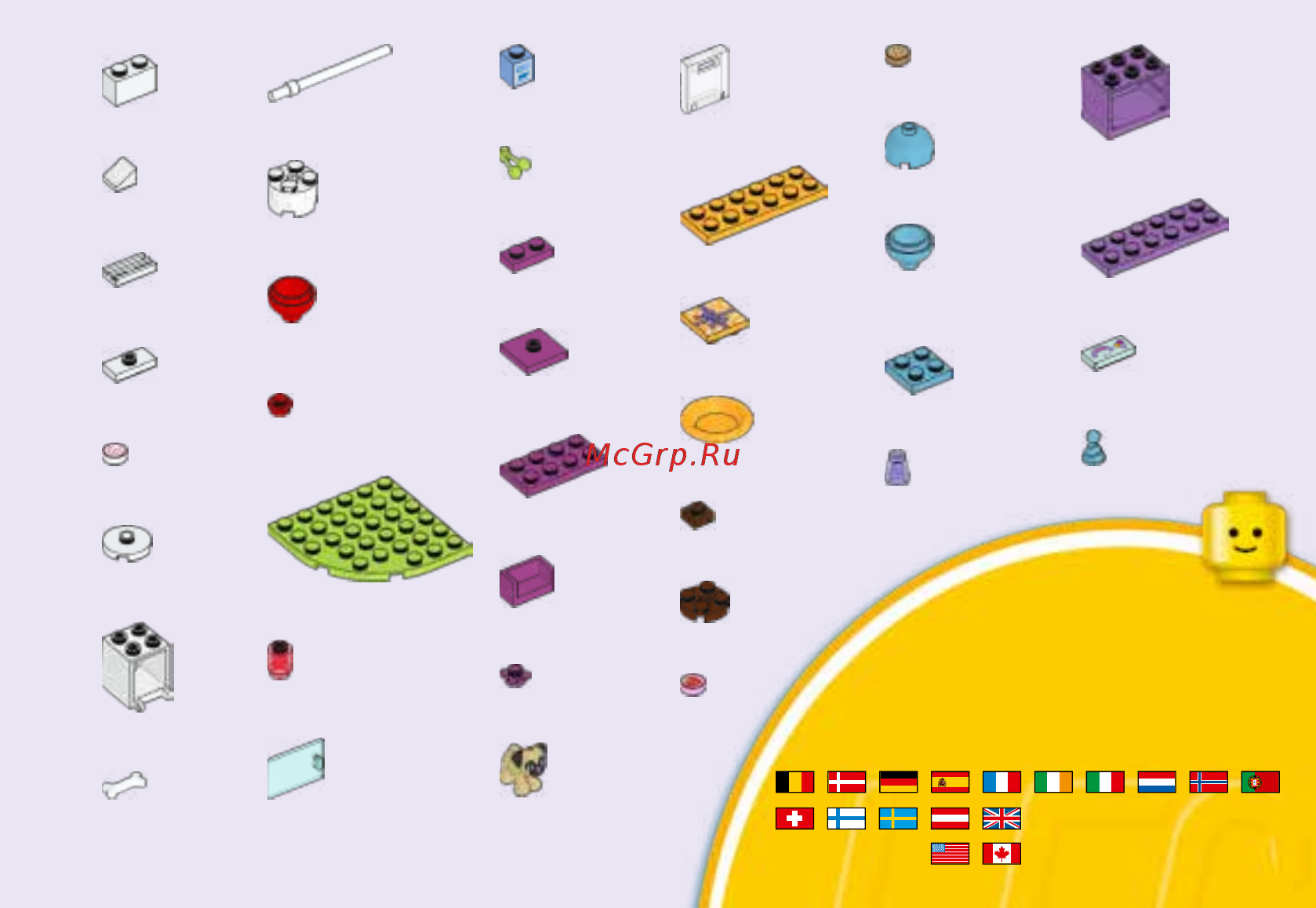 Lego Friends День рождения: тортики (41112) [19/23] 00800 5346 5555 1 800 422 5346