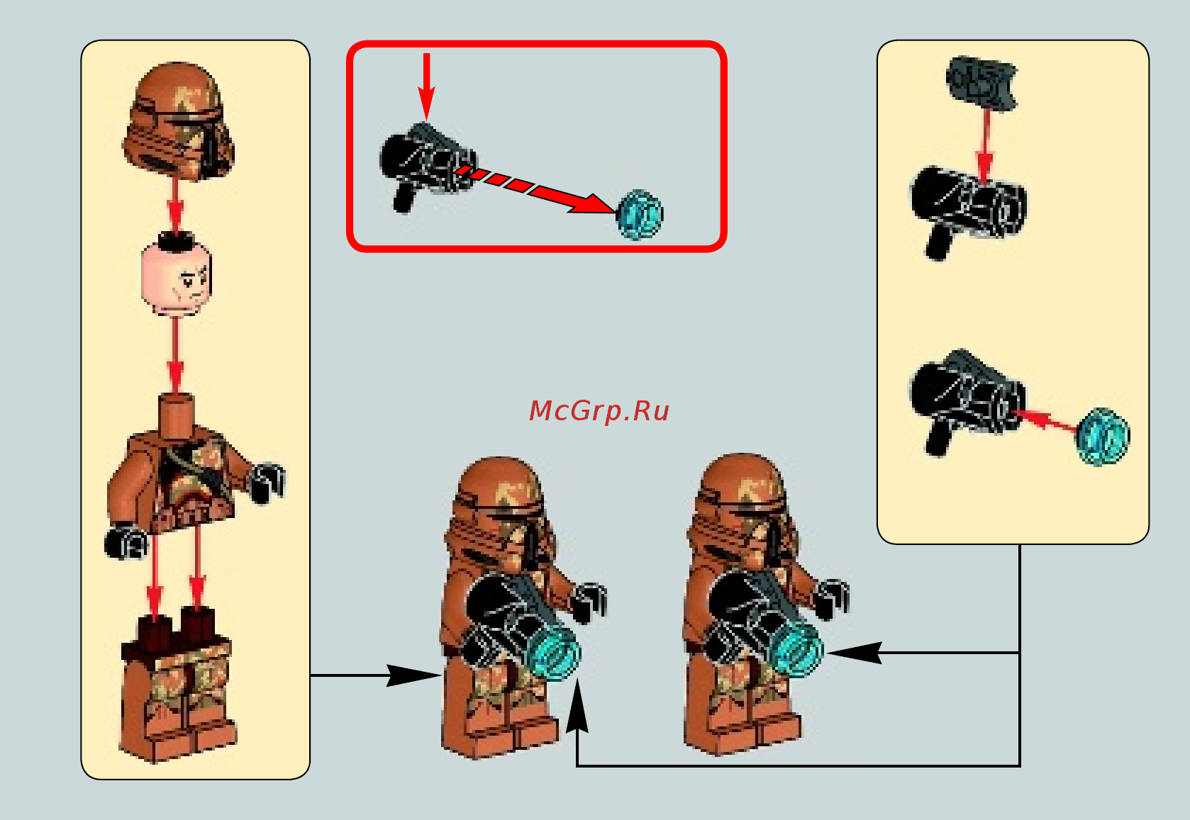 Lego Star Wars Пехотинцы планеты Джеонозис (Geonosis Troopers) (75089) Инструкция по эксплуатации онлайн [3/31] 305162