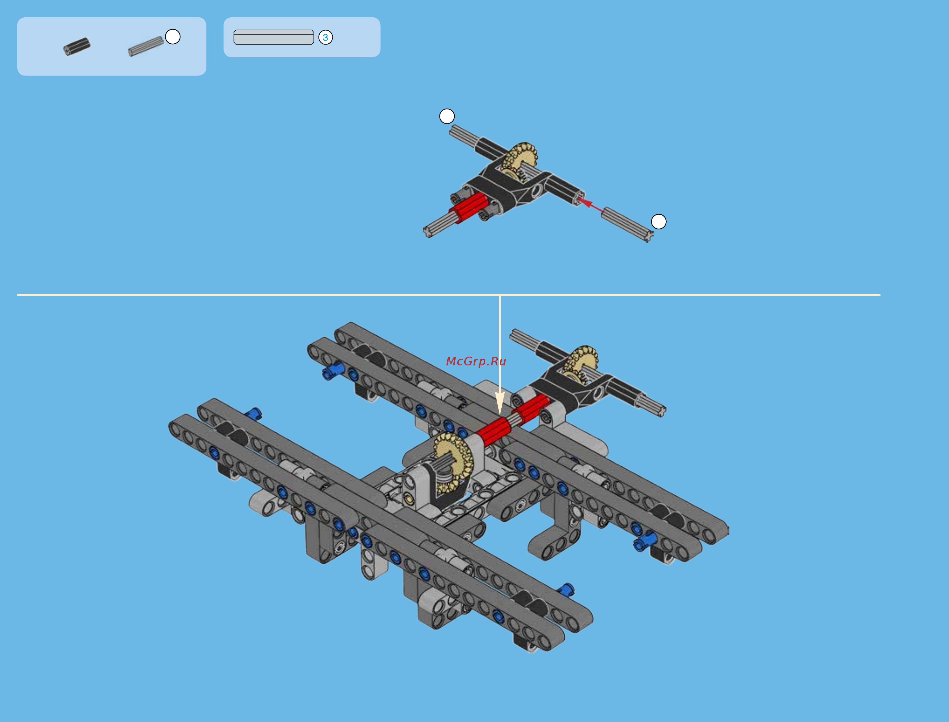 Lego Technic Гусеничный кран (42042) Инструкция по эксплуатации онлайн [18/239] 305169