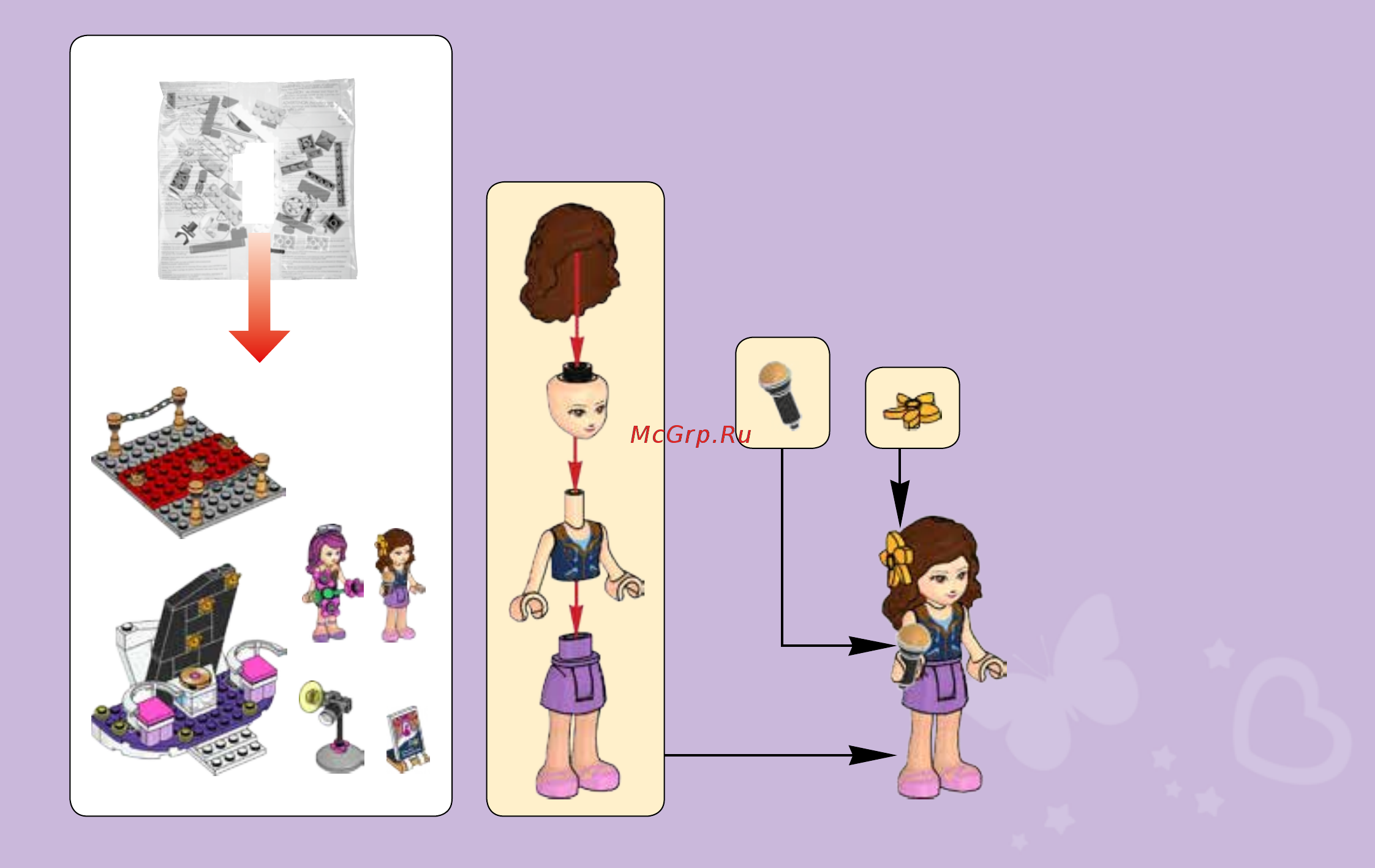 Lego Friends Поп звезда: лимузин (41107) Инструкция по эксплуатации онлайн [3/75] 305172