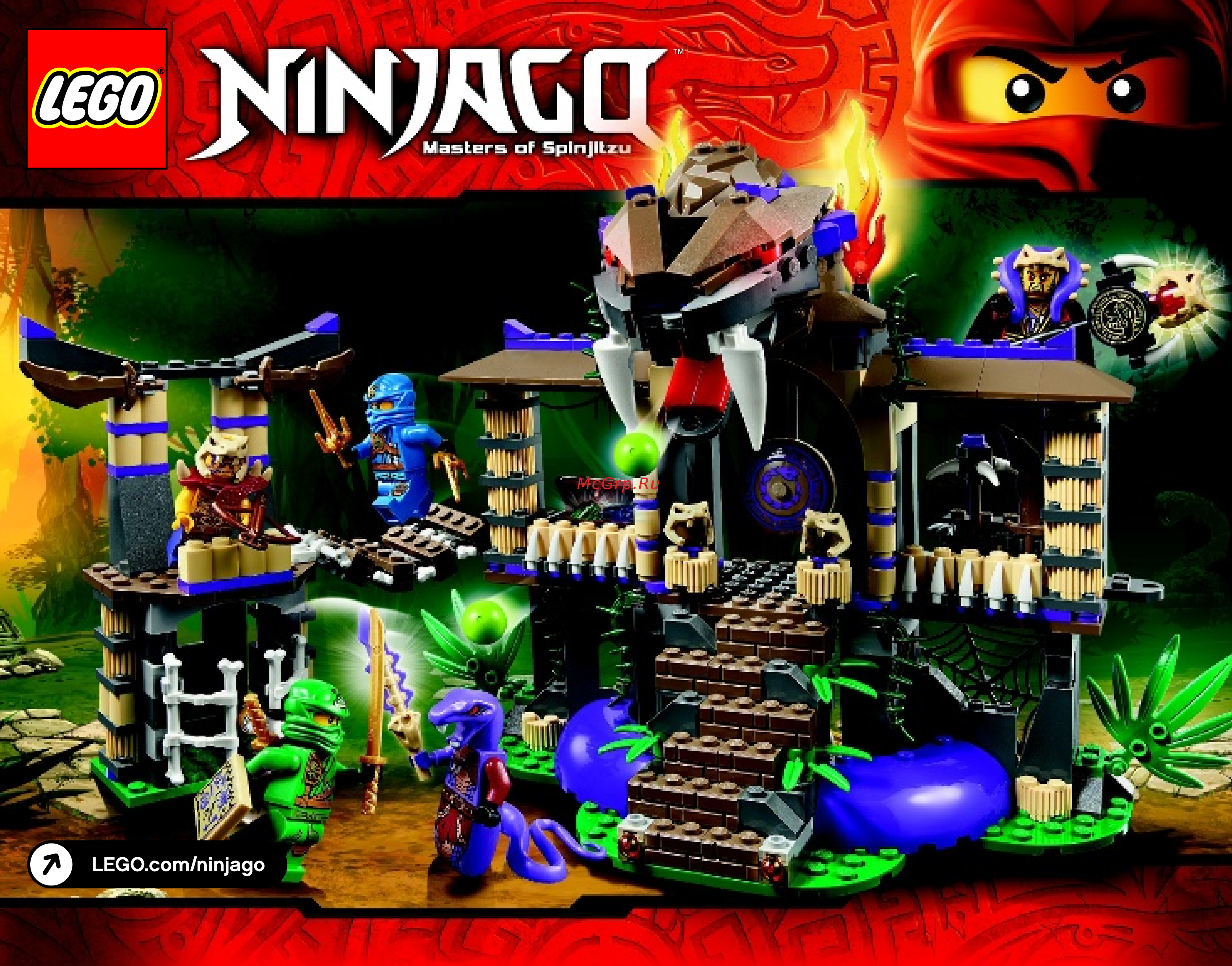 Lego Ninjago Храм Клана Анакондрай (70749) Инструкция по эксплуатации онлайн