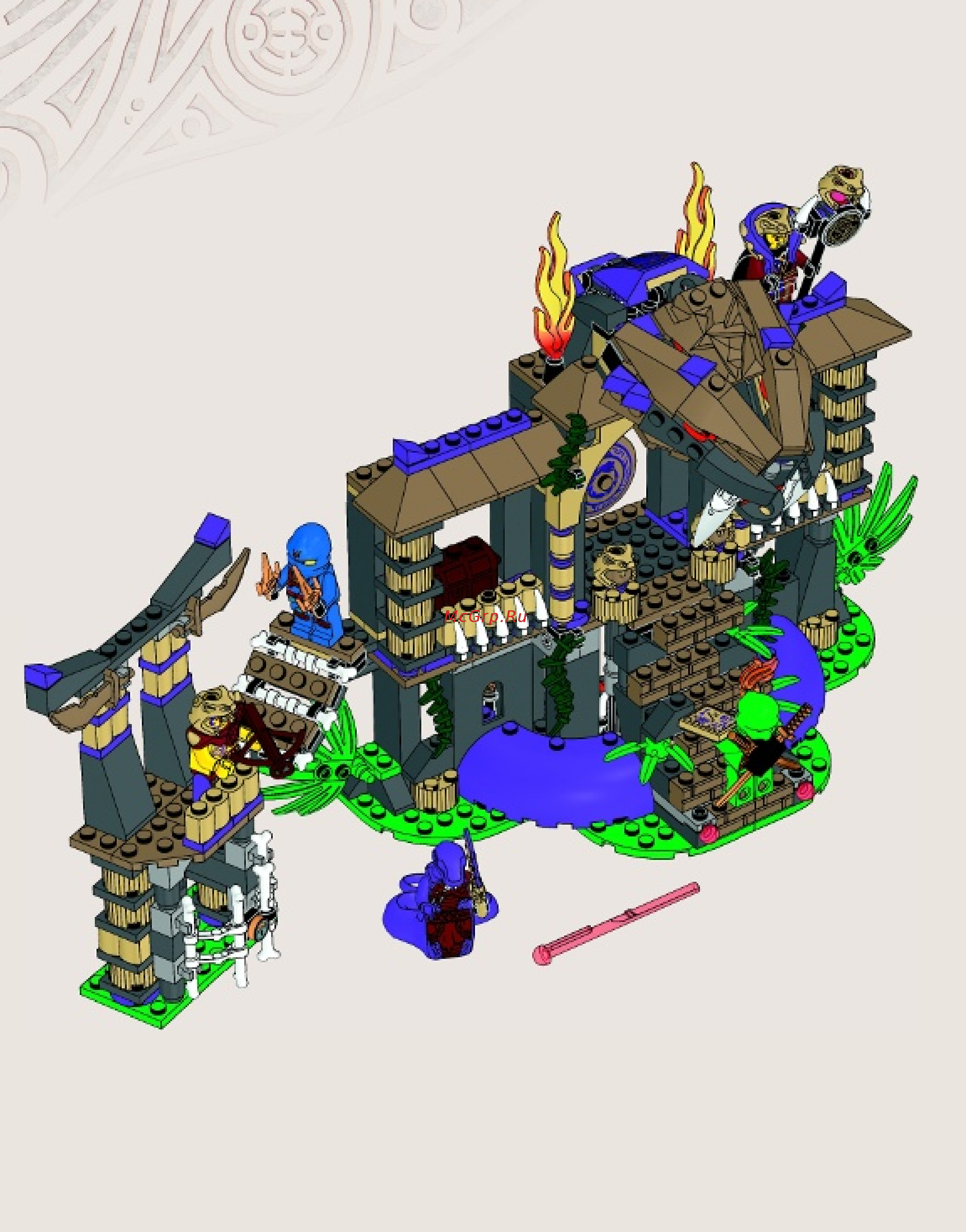 Lego Ninjago Храм Клана Анакондрай (70749) Инструкция по эксплуатации онлайн [72/79] 305181