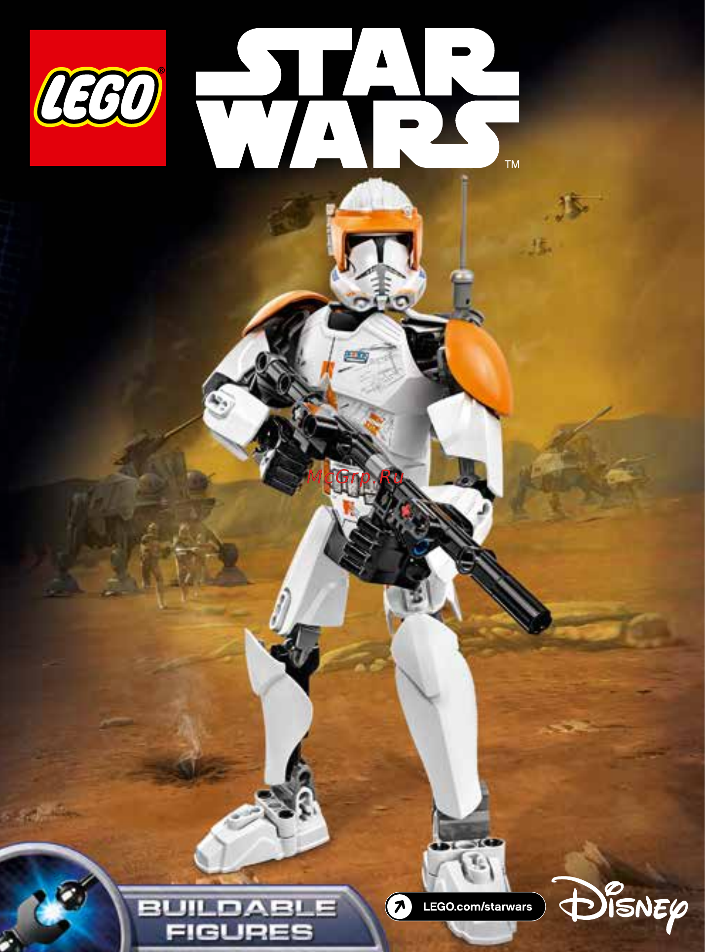 Lego Constraction Star Wars Clone Commander Cody (75108) Инструкция по эксплуатации онлайн
