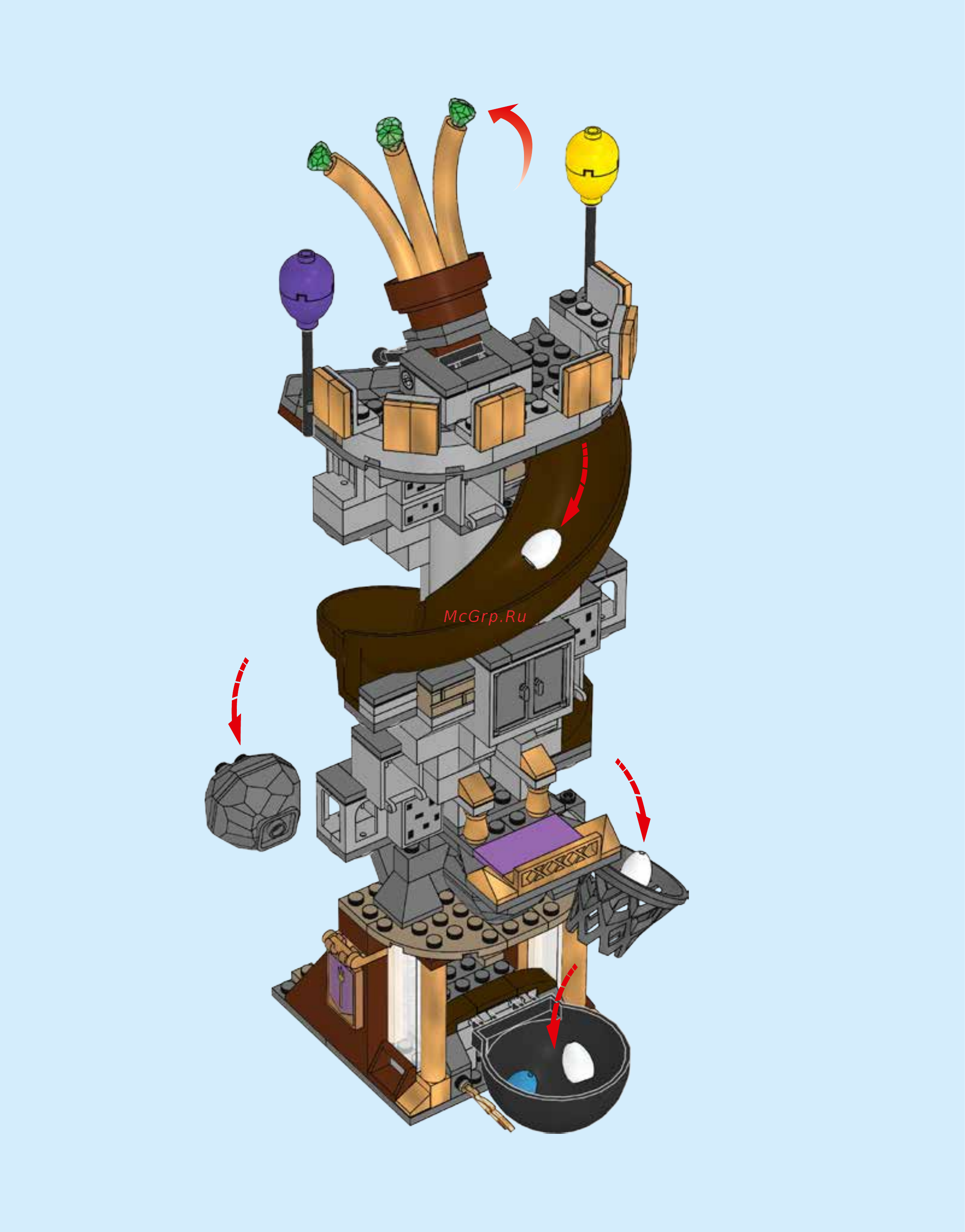 Lego Angry Birds Замок Короля свинок (75826) Инструкция по эксплуатации онлайн [118/123] 305202