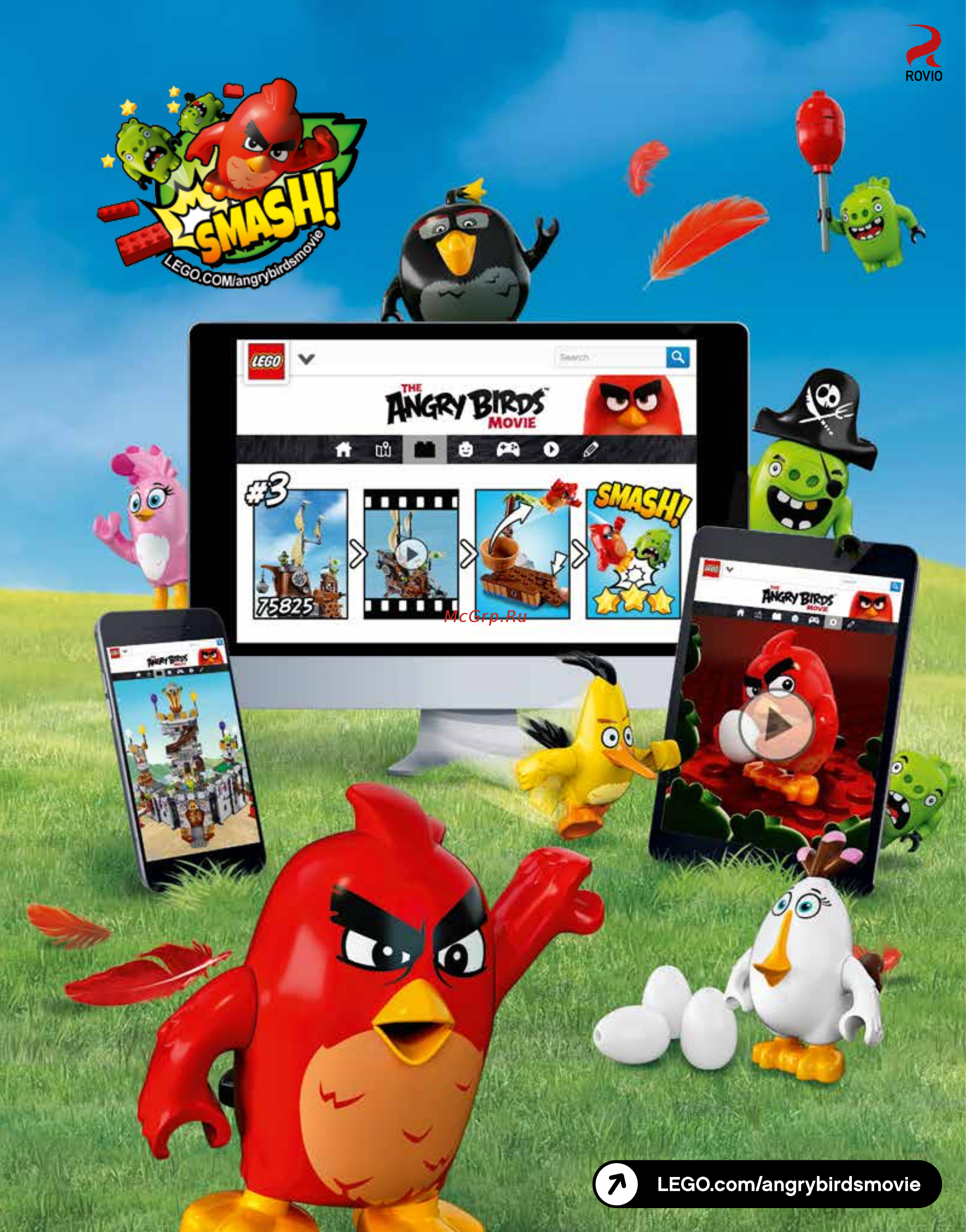 Lego Angry Birds Замок Короля свинок (75826) Инструкция по эксплуатации онлайн [121/123] 305202