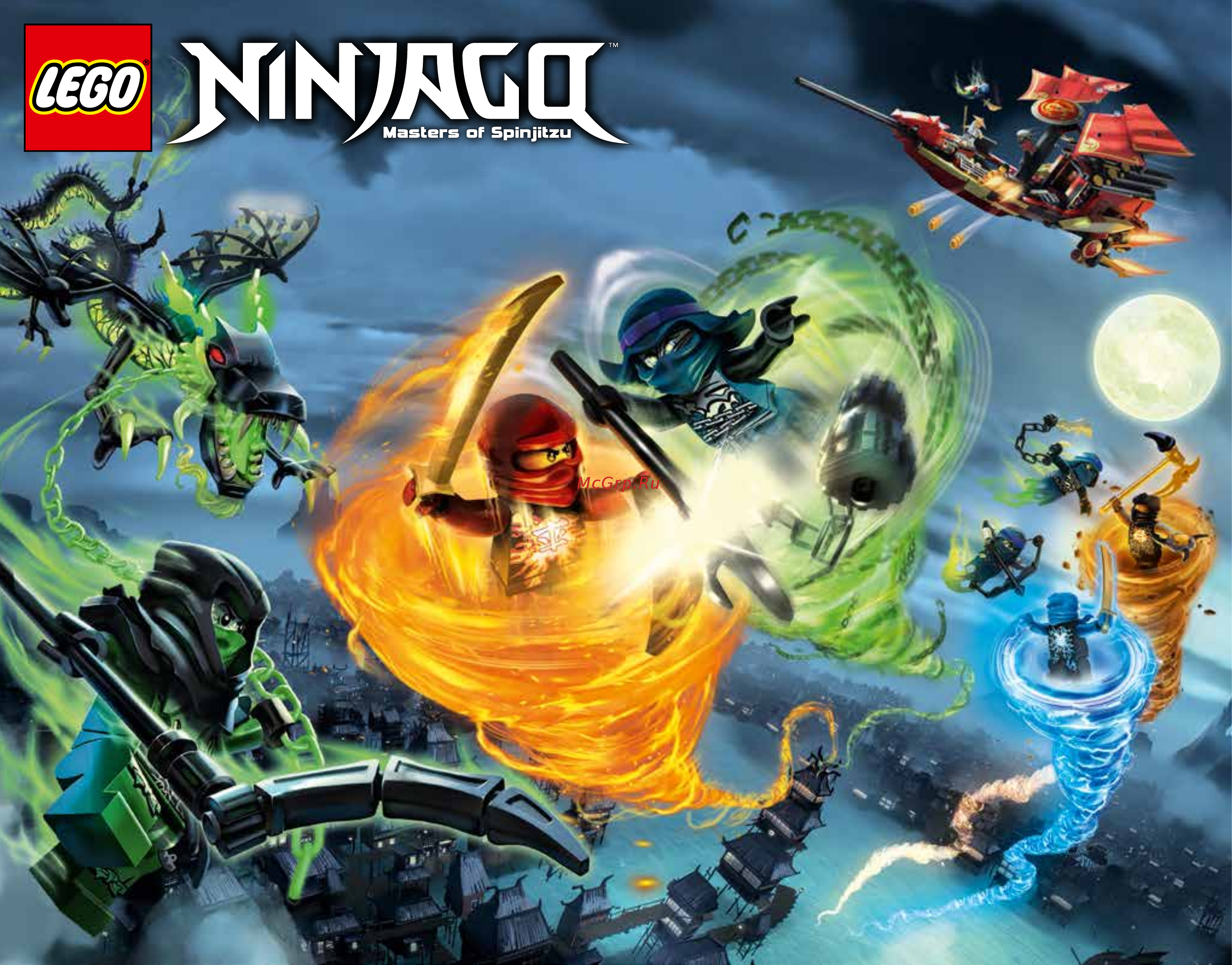 Lego Ninjago Атака Дракона Морро (70736) Инструкция по эксплуатации онлайн [94/99] 305215