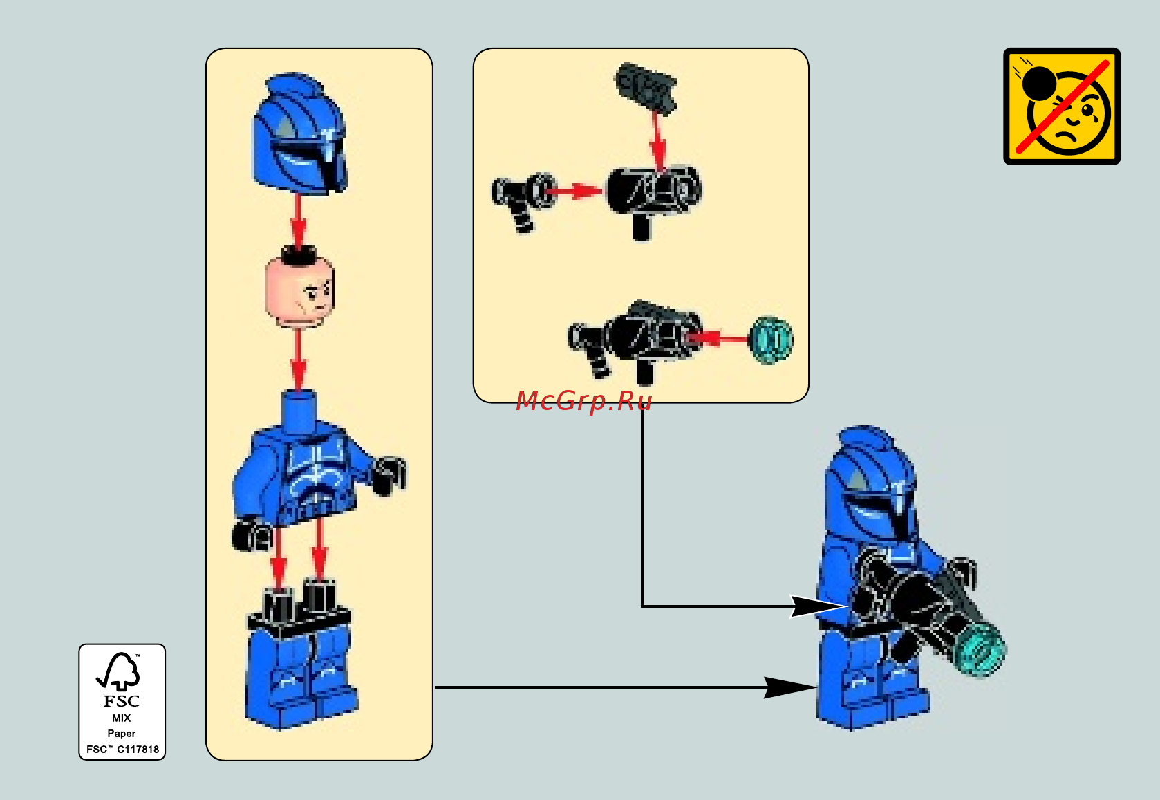Lego Star Wars Элитное подразделение Коммандос Сената (75088) Инструкция по эксплуатации онлайн [3/31] 305235