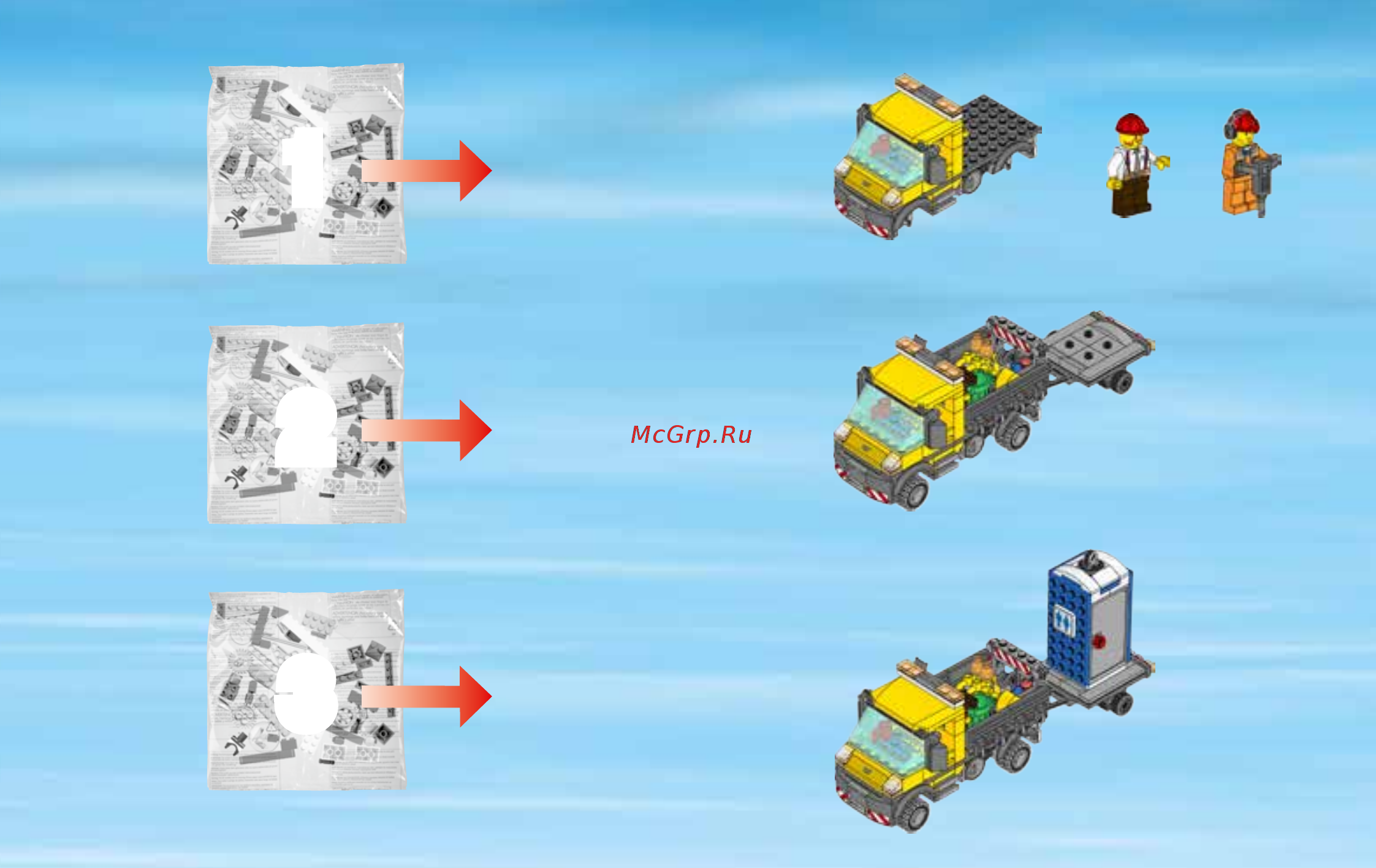 Lego City Demolition Машина техобслуживания (60073) Инструкция по эксплуатации онлайн [3/83] 305236