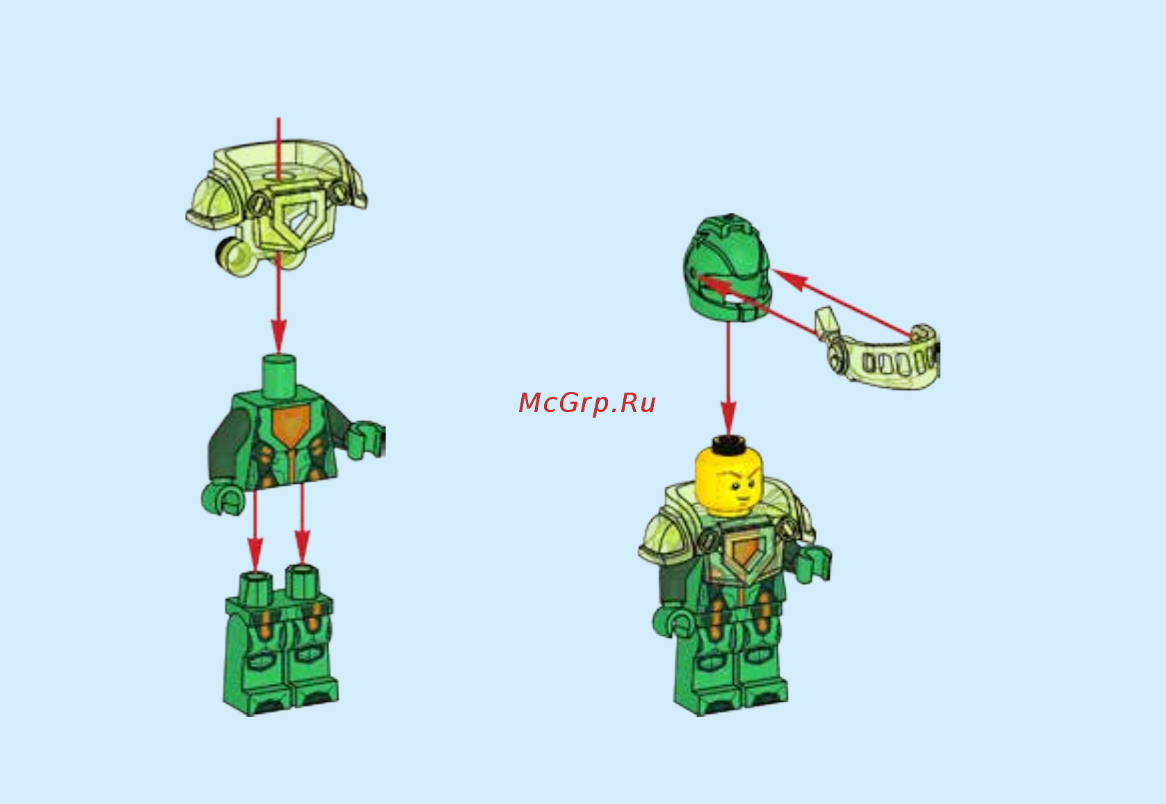 Lego Nexo Knights Аарон – Абсолютная сила (70332) Инструкция по эксплуатации онлайн [2/31] 305239