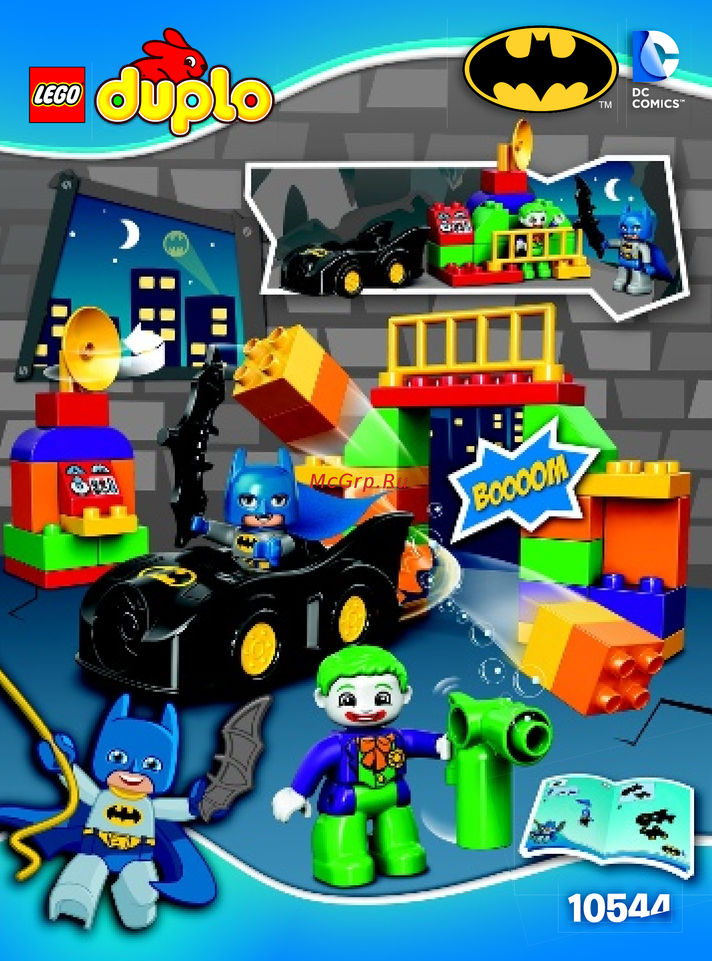 Lego DUPLO Super Heroes Испытание Джокера (10544) Инструкция по эксплуатации онлайн