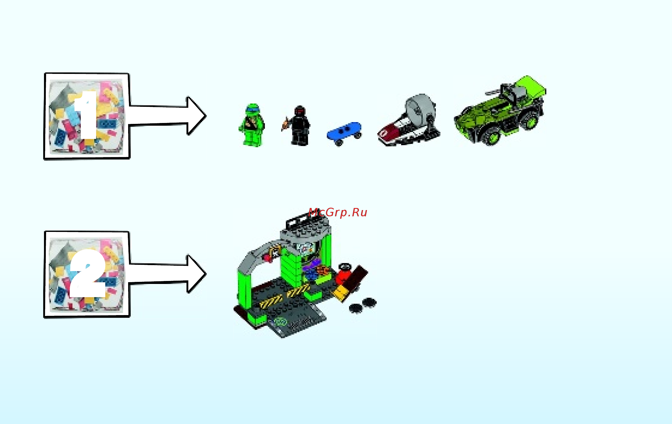 Lego Juniors Логово черепашек (10669) Инструкция по эксплуатации онлайн [3/47] 305291