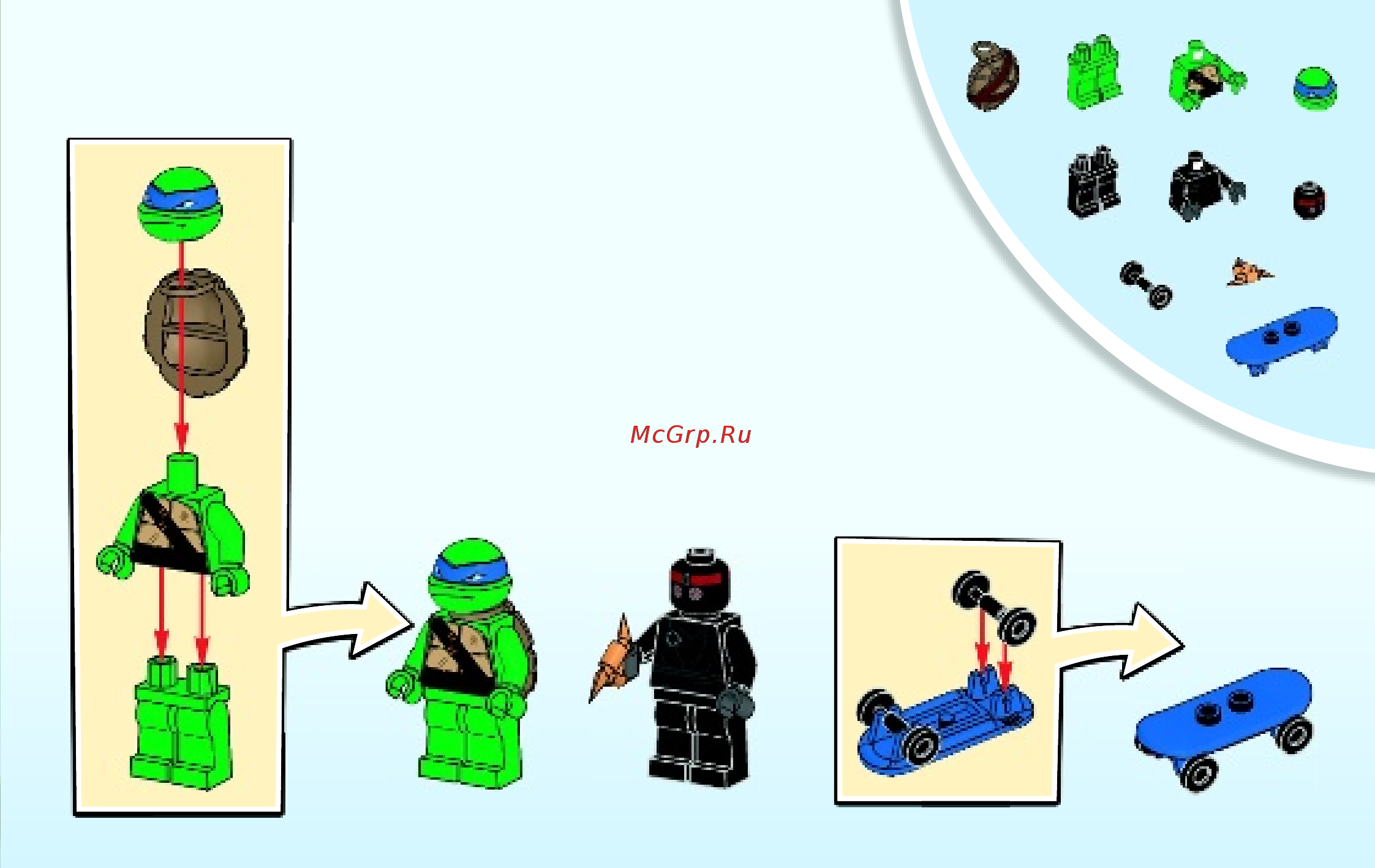 Lego Juniors Логово черепашек (10669) Инструкция по эксплуатации онлайн [5/47] 305291