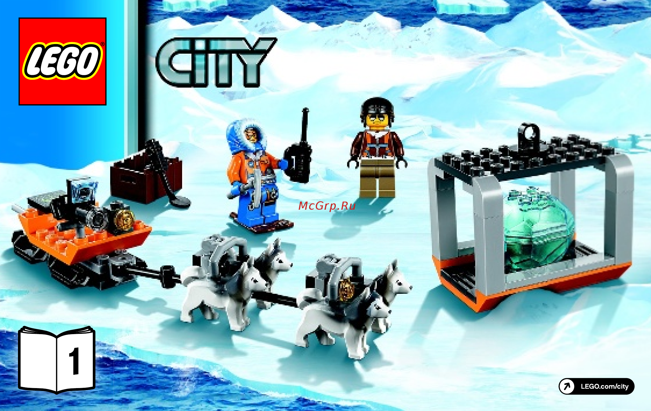 Lego City Arctic Арктический вертолёт (60034) Инструкция по эксплуатации онлайн