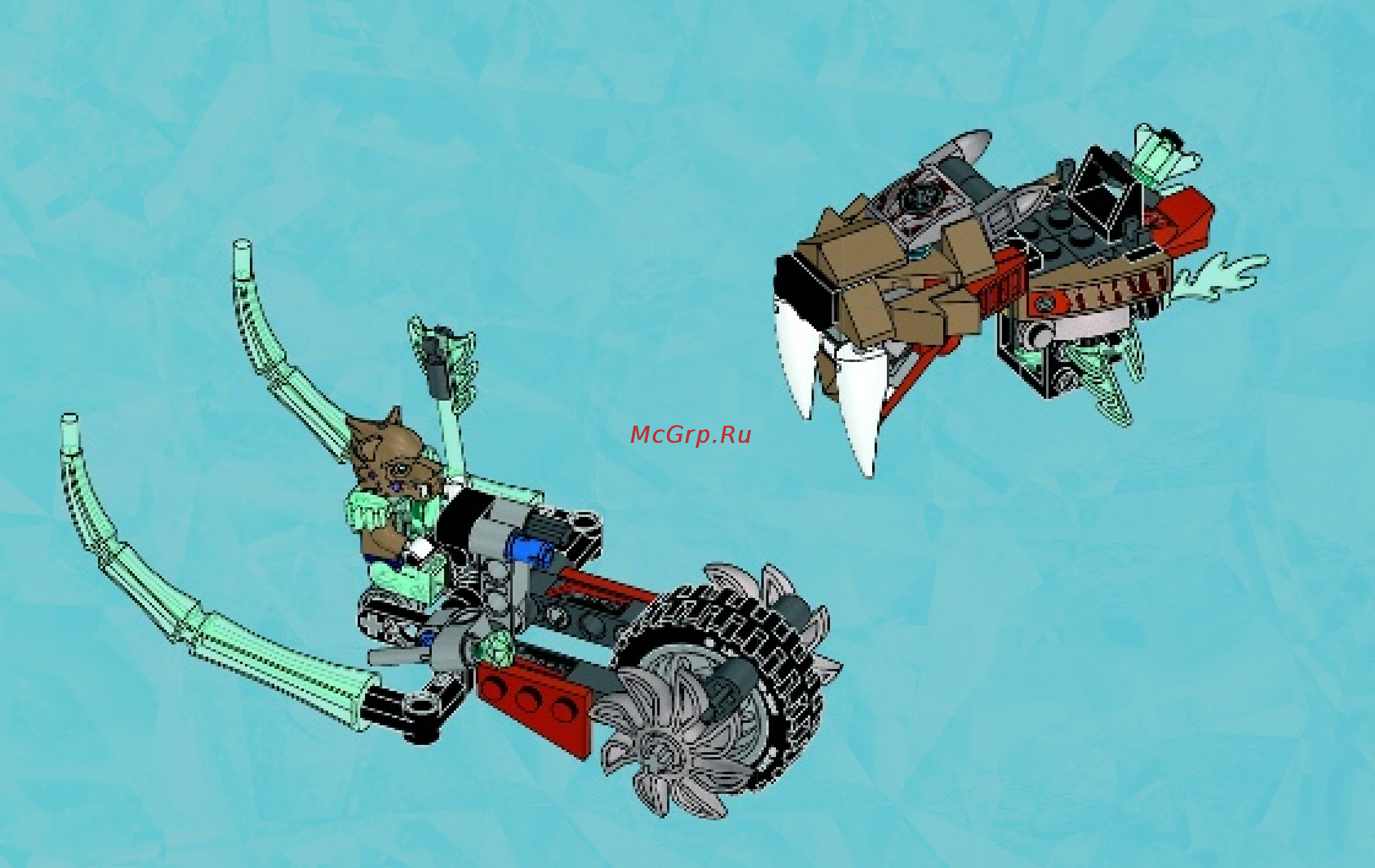 Lego Chima Саблецикл Стрейнора (70220) Инструкция по эксплуатации онлайн [44/51] 305298