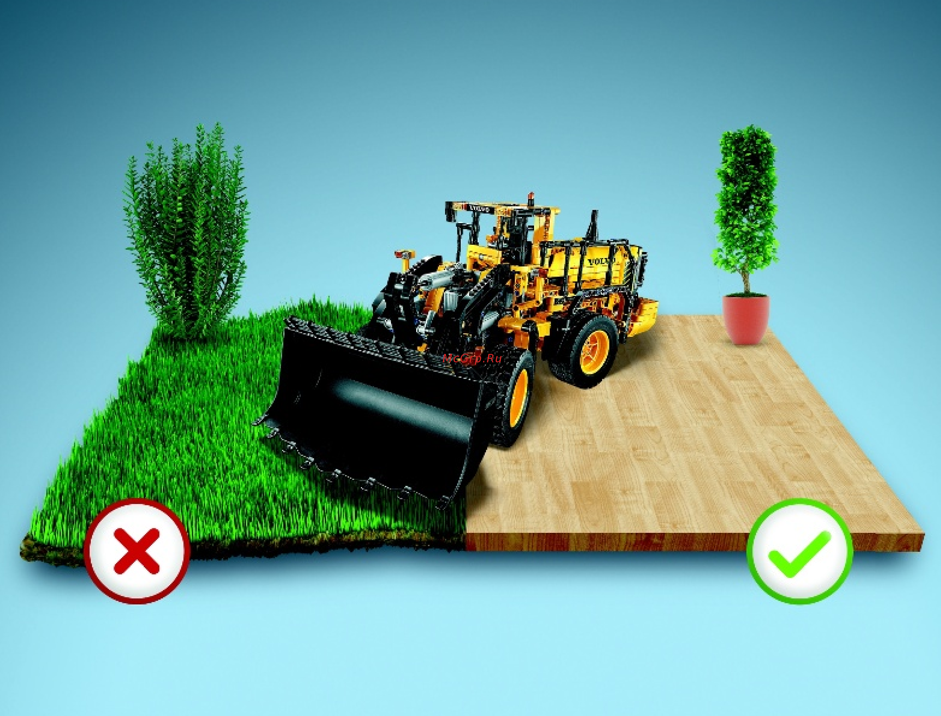 Lego Technic Автопогрузчик VOLVO L350F с дистанционным управлением (42030) Инструкция по эксплуатации онлайн [5/331] 305320