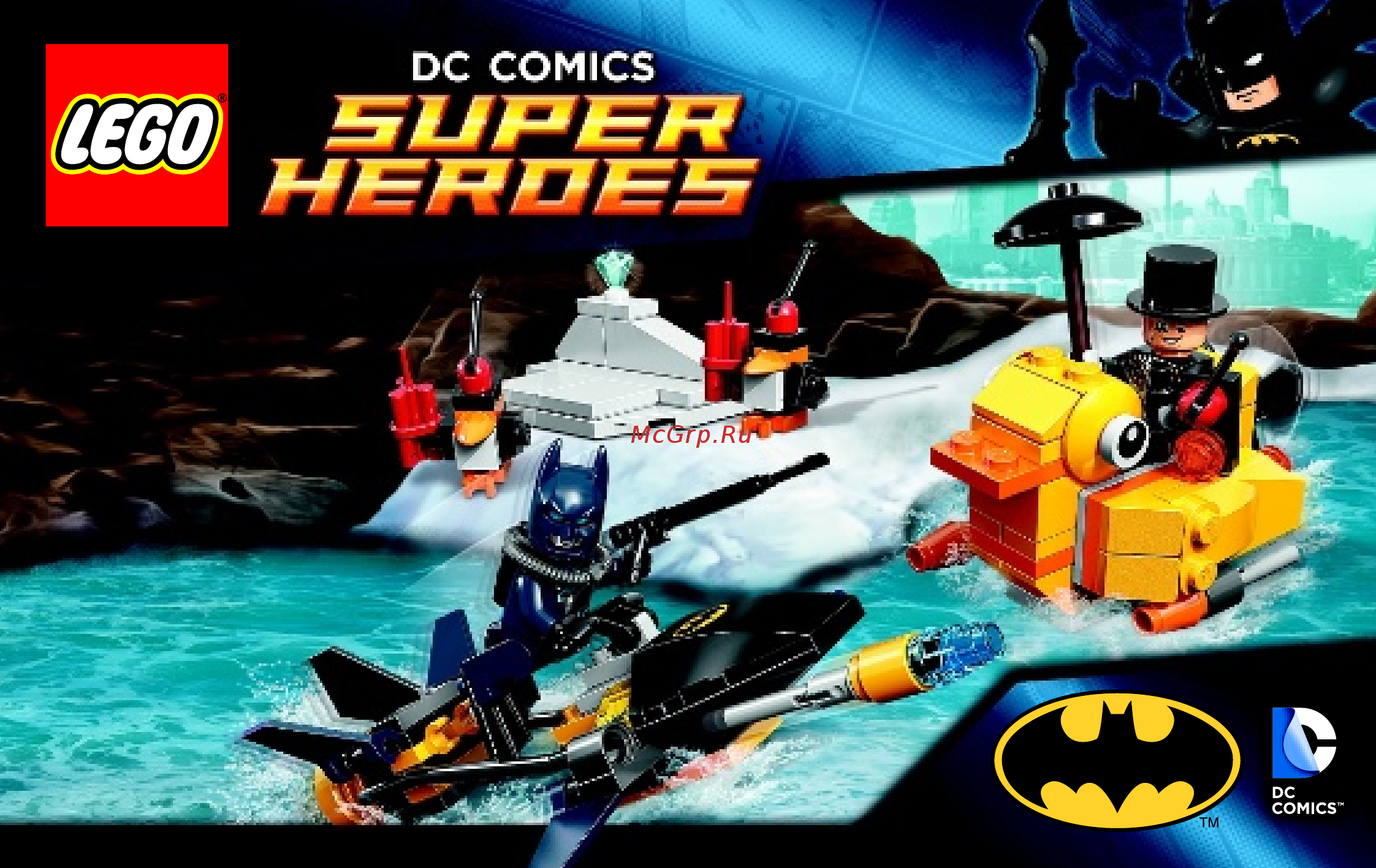 Lego Super Heroes Бэтмен: Пингвинья Битва (76010) Инструкция по эксплуатации онлайн