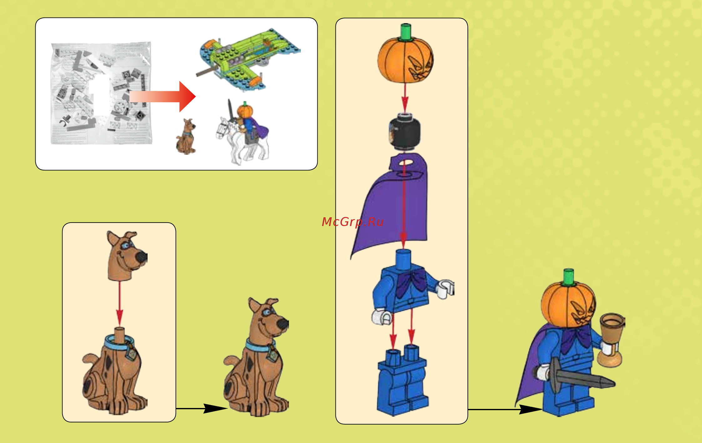 Lego Scooby-Doo Таинственные приключения на самолете (75901) Инструкция по эксплуатации онлайн [3/67] 305415