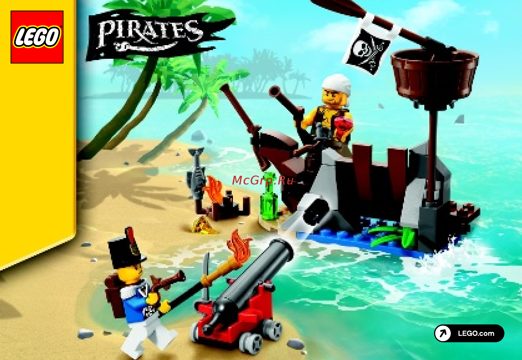 Lego Pirates Укрытие кораблекрушения (70409) Инструкция по эксплуатации онлайн