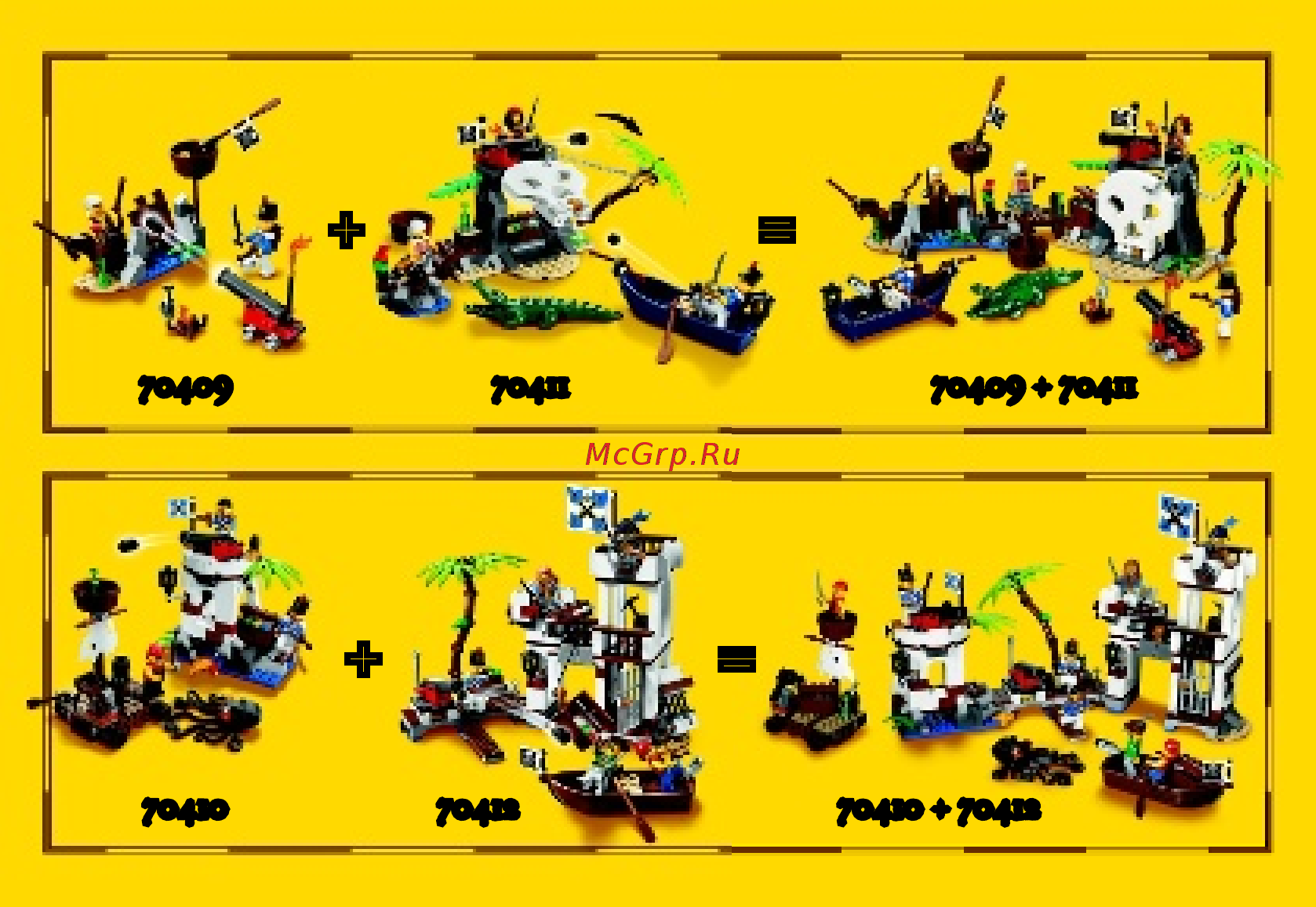 Lego Pirates Укрытие кораблекрушения (70409) Инструкция по эксплуатации онлайн [33/35] 305419