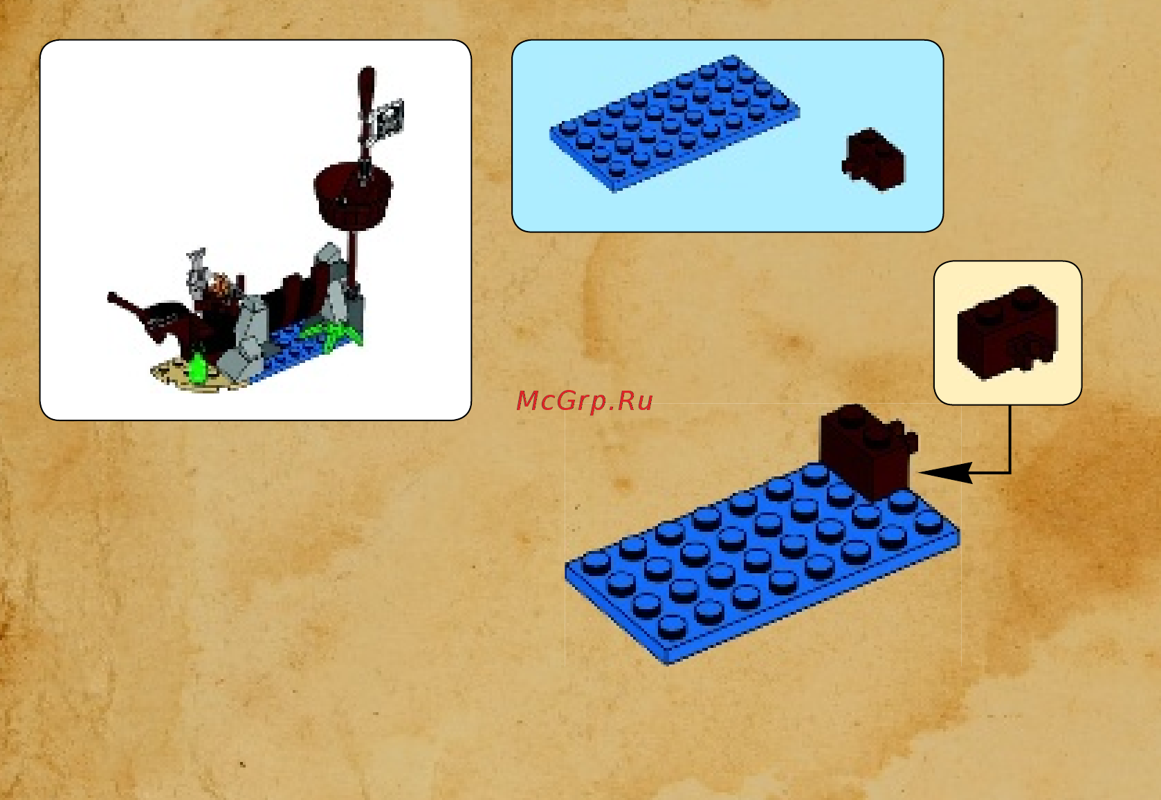 Lego Pirates Укрытие кораблекрушения (70409) Инструкция по эксплуатации онлайн [8/35] 305419