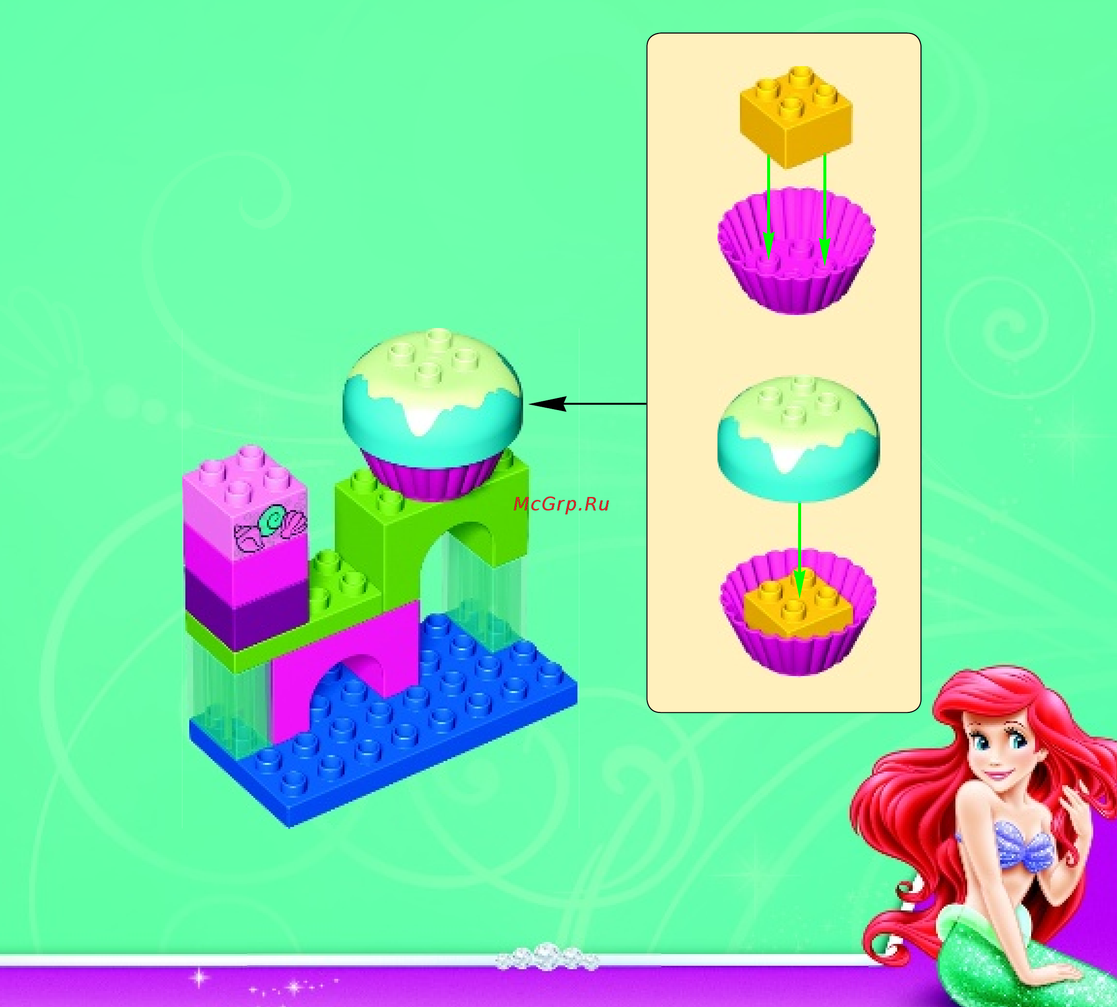 Lego DUPLO Princess TM Подводный замок Ариэль (10515) Инструкция по эксплуатации онлайн [3/12] 305421