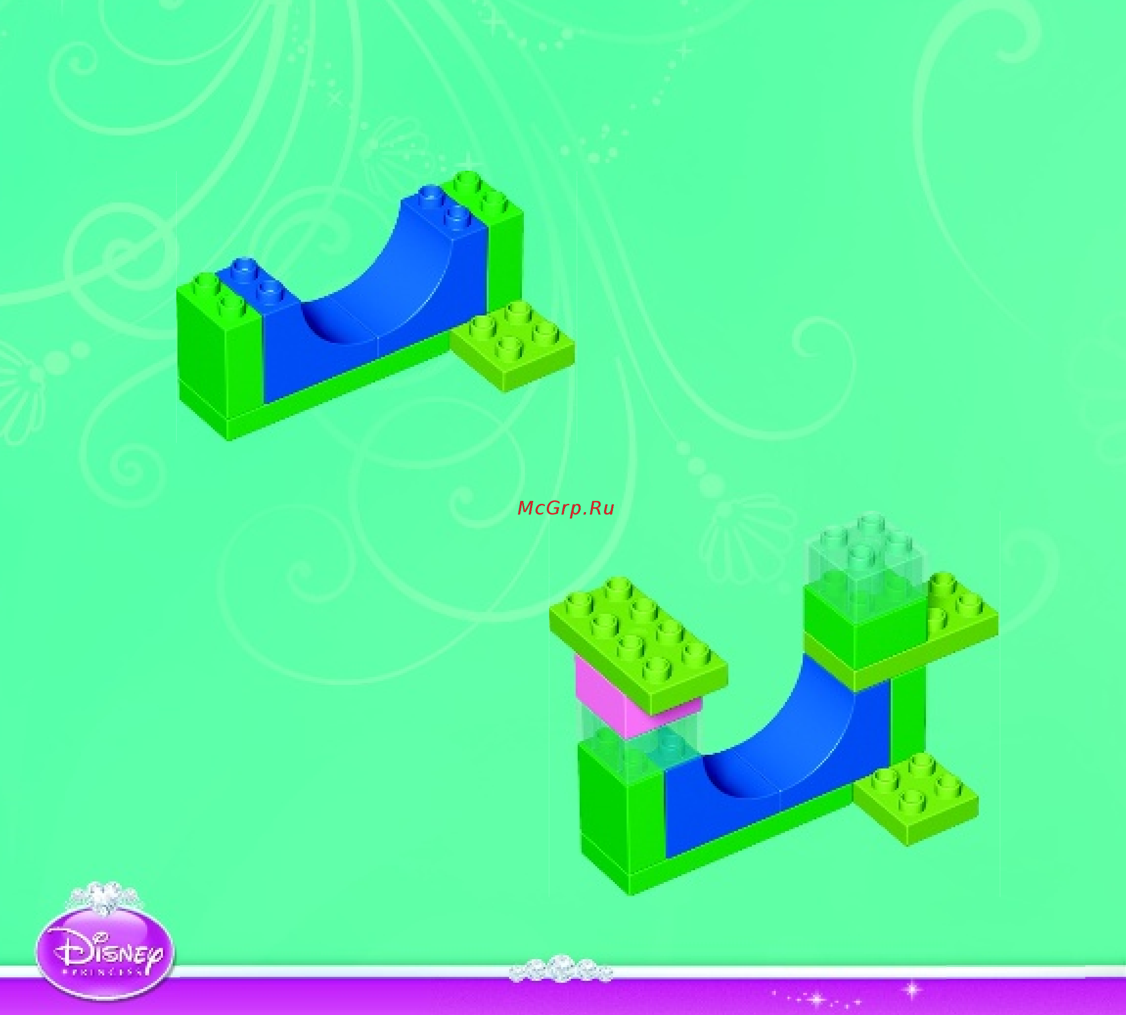Lego DUPLO Princess TM Подводный замок Ариэль (10515) Инструкция по эксплуатации онлайн [6/12] 305421