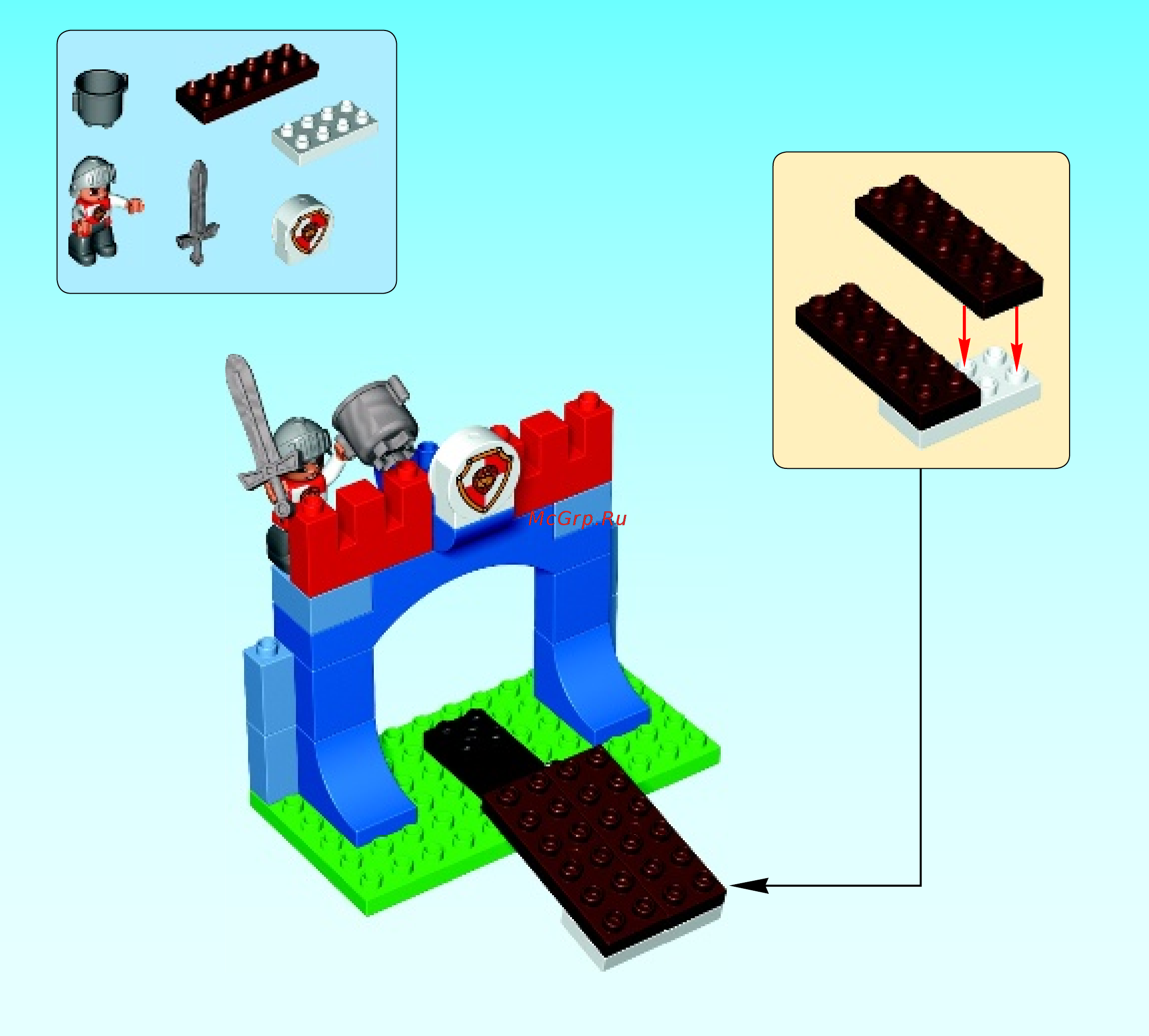 Lego DUPLO Town Королевская крепость (10577) Инструкция по эксплуатации онлайн [5/19] 305441