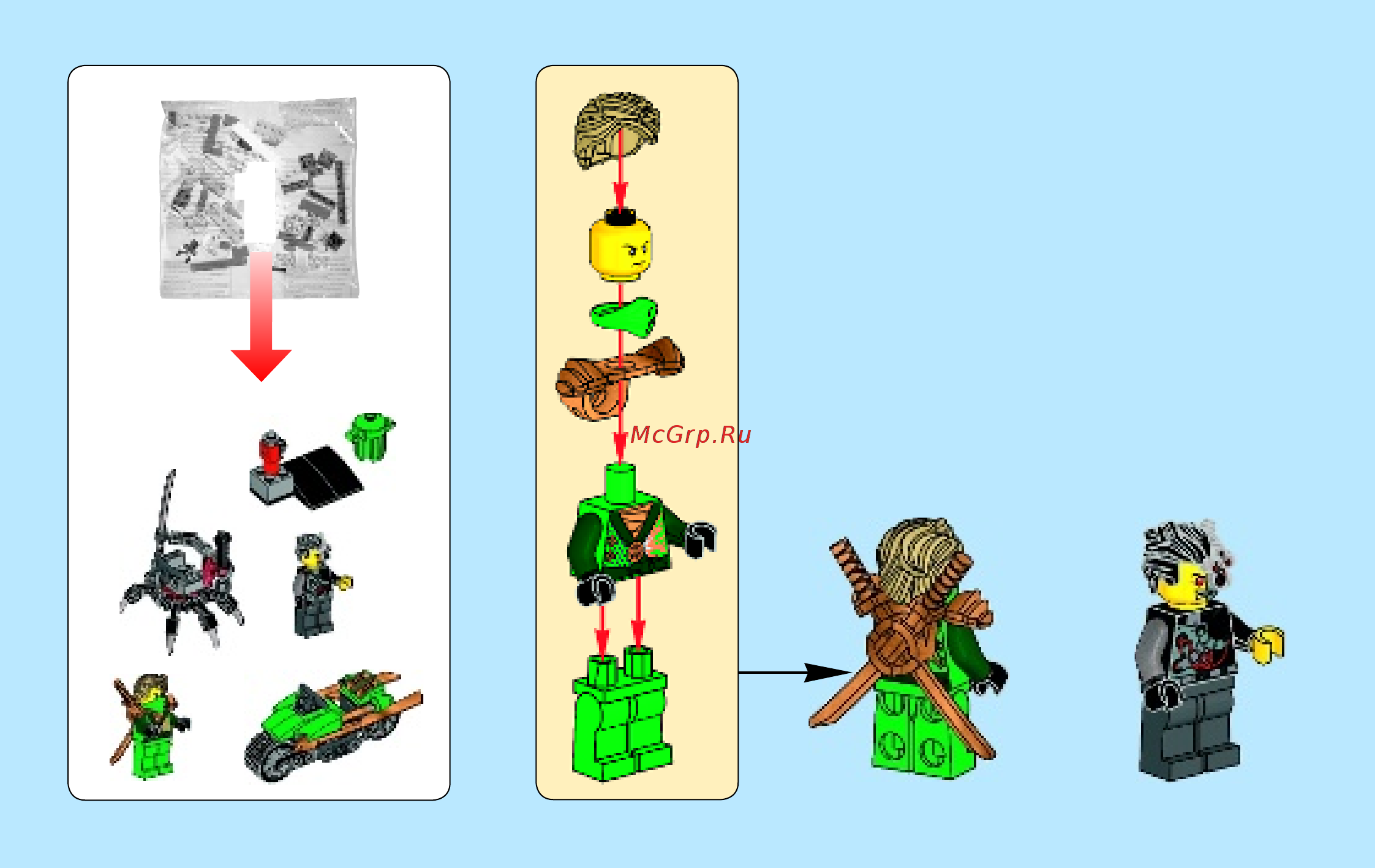 Lego Ninjago Атака киборгов (70722) Инструкция по эксплуатации онлайн [4/56] 305470
