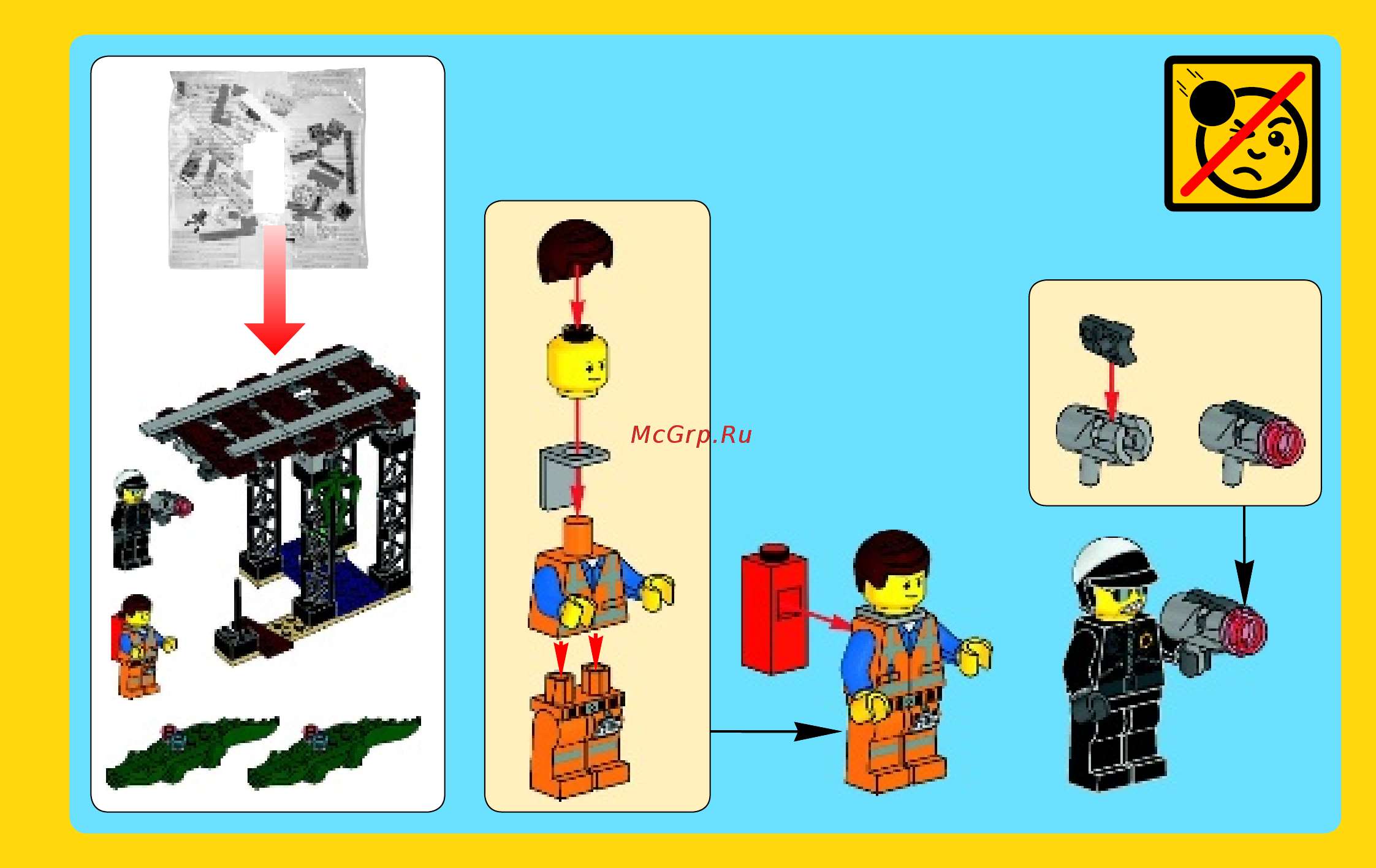 Lego Movie Преследование Злого Копа (70802) Инструкция по эксплуатации онлайн [3/64] 305477