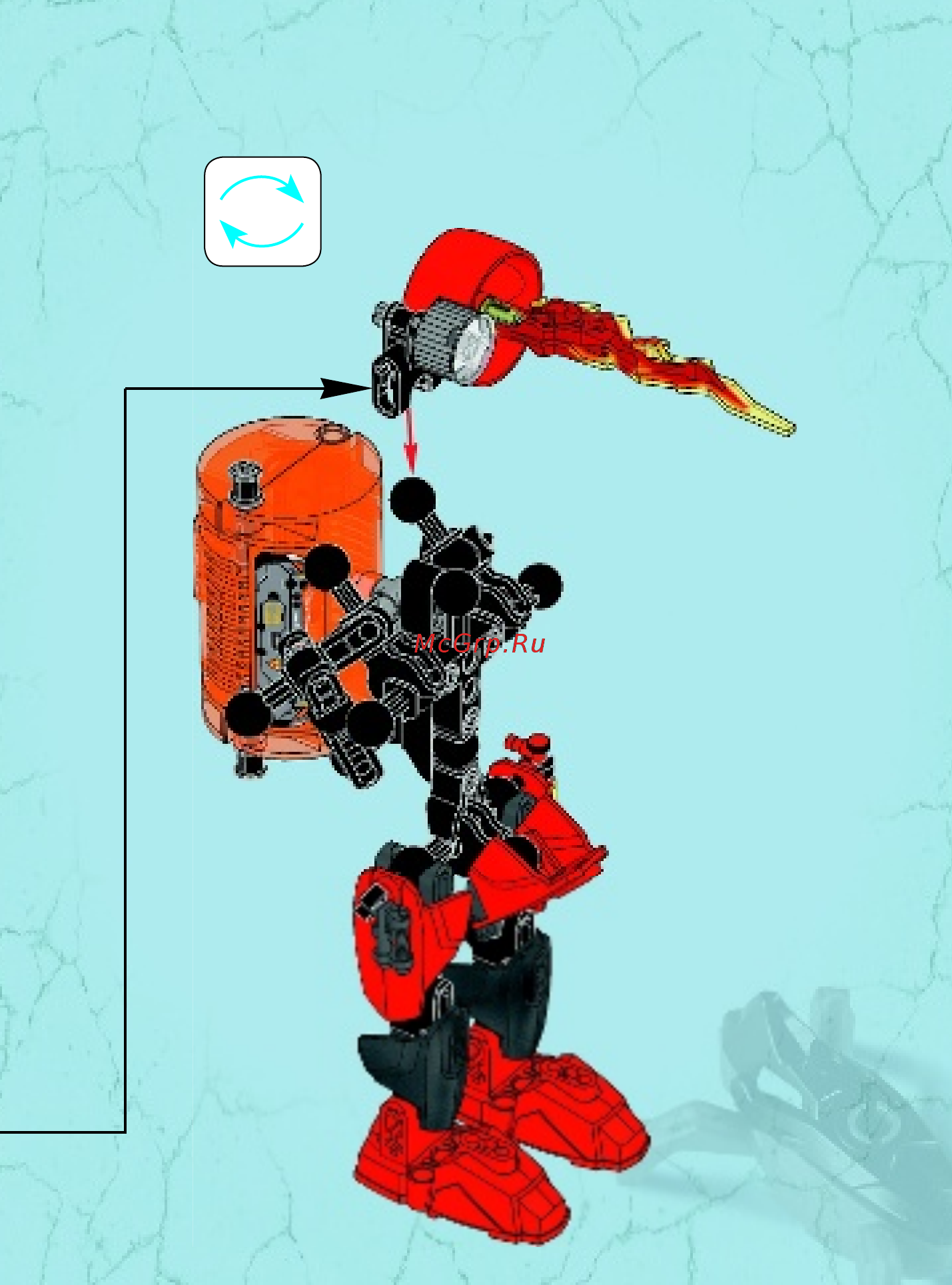 Lego Hero Factory РЕАКТИВНАЯ МАШИНА ФУРНО (44018) Инструкция по эксплуатации онлайн [17/32] 305486