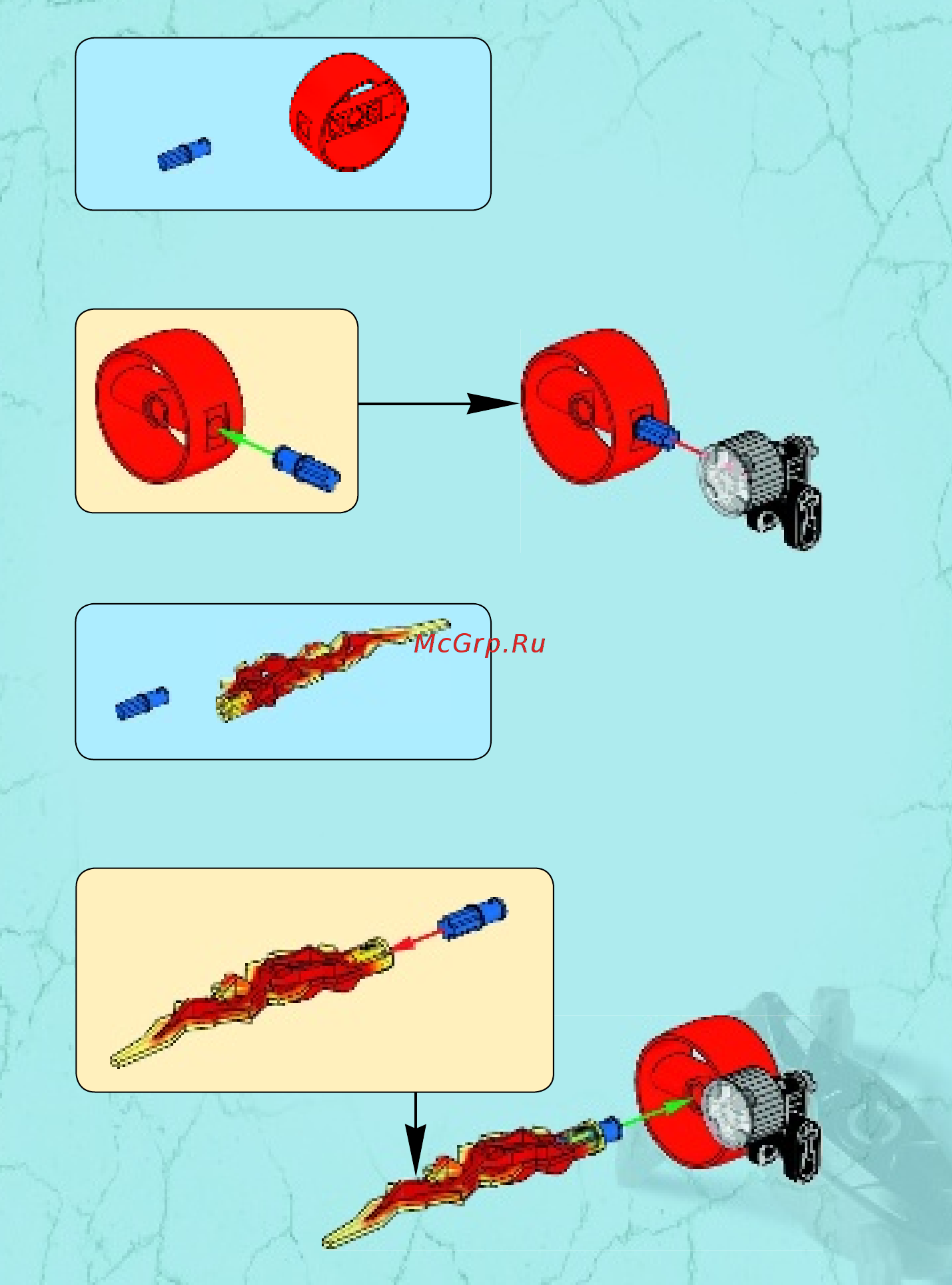 Lego Hero Factory РЕАКТИВНАЯ МАШИНА ФУРНО (44018) Инструкция по эксплуатации онлайн [19/32] 305486
