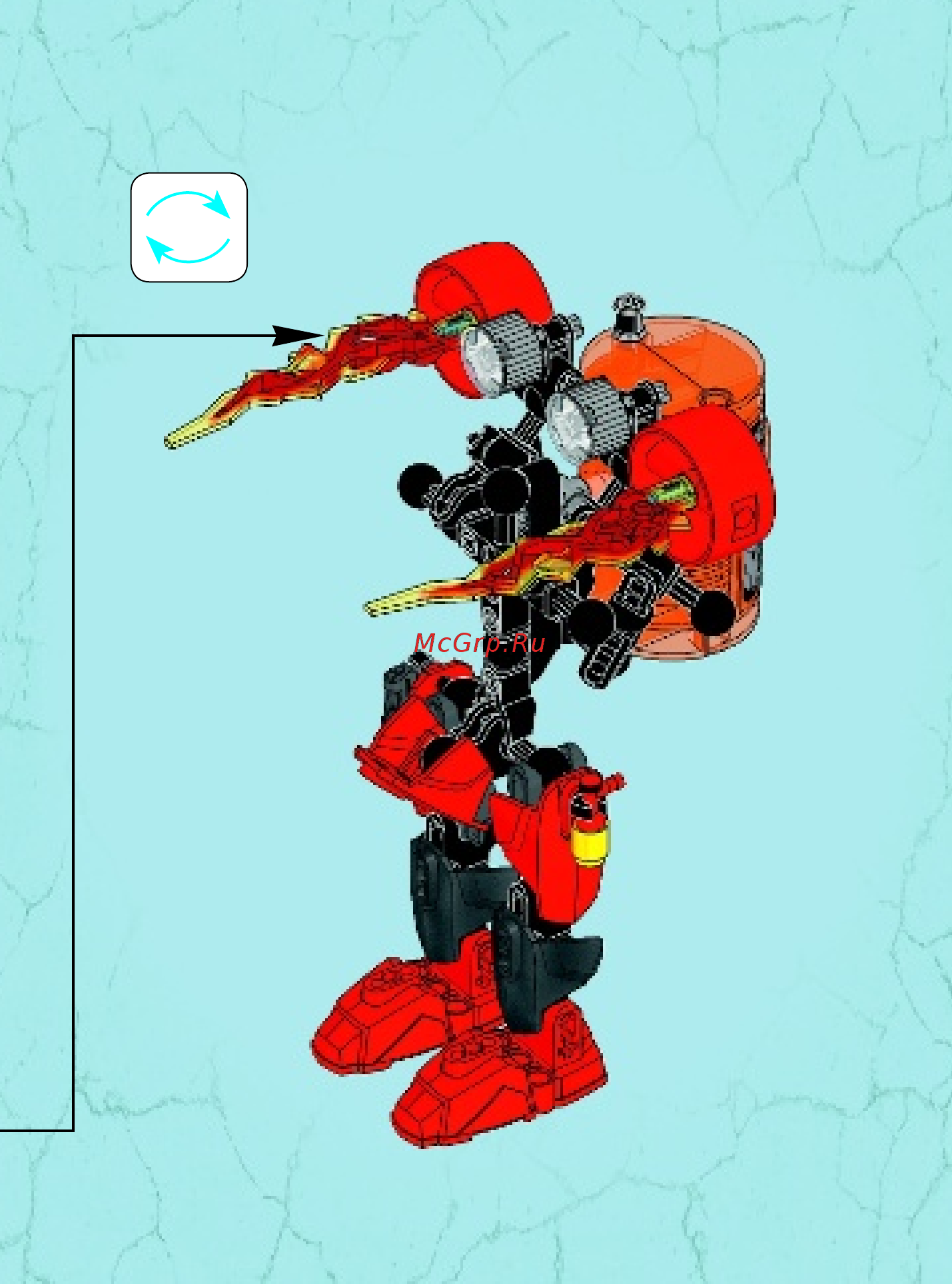 Lego Hero Factory РЕАКТИВНАЯ МАШИНА ФУРНО (44018) Инструкция по эксплуатации онлайн [20/32] 305486