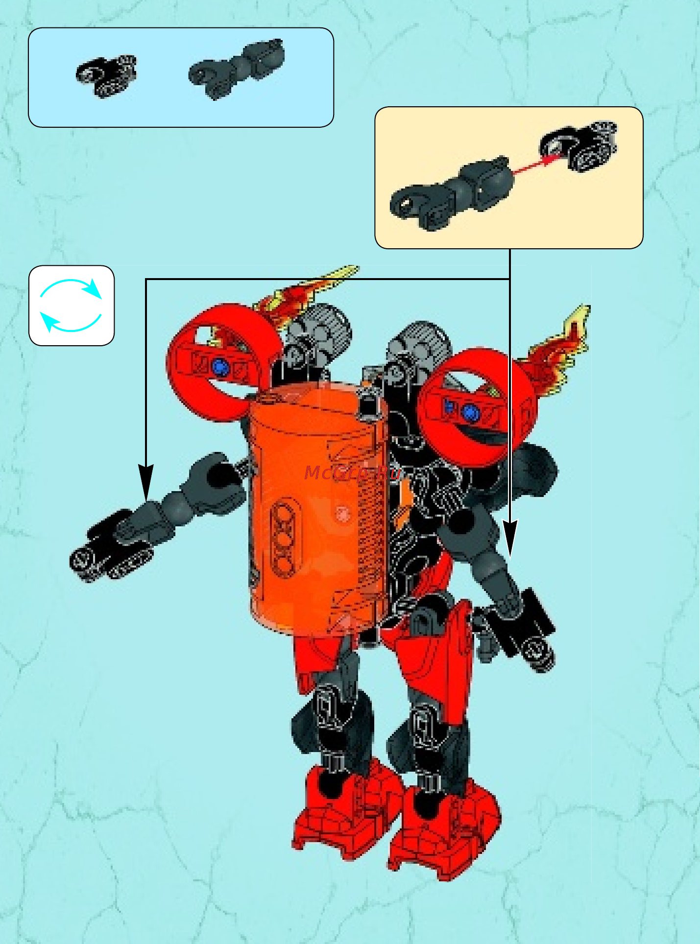 Lego Hero Factory РЕАКТИВНАЯ МАШИНА ФУРНО (44018) Инструкция по эксплуатации онлайн [24/32] 305486