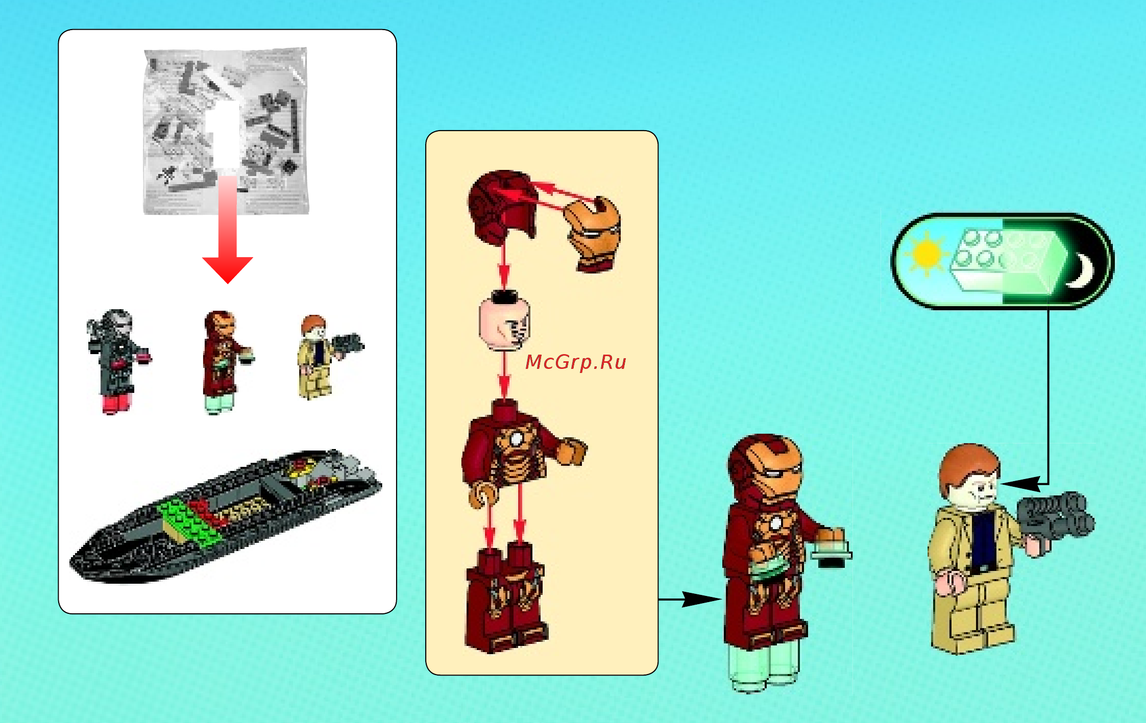 Lego Super Heroes Железный Человек: Смертельная битва в п (76006) Инструкция по эксплуатации онлайн [3/64] 305514