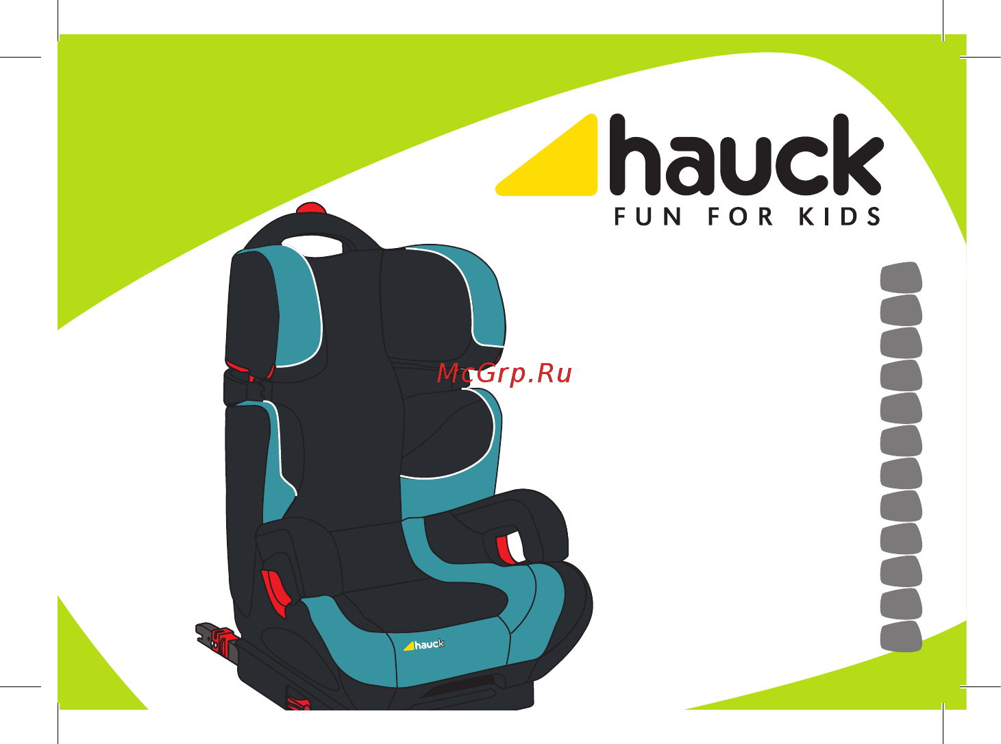 Hauck BODYGARD PLUS ГРУППА 2/3, BLACK Инструкция по эксплуатации онлайн