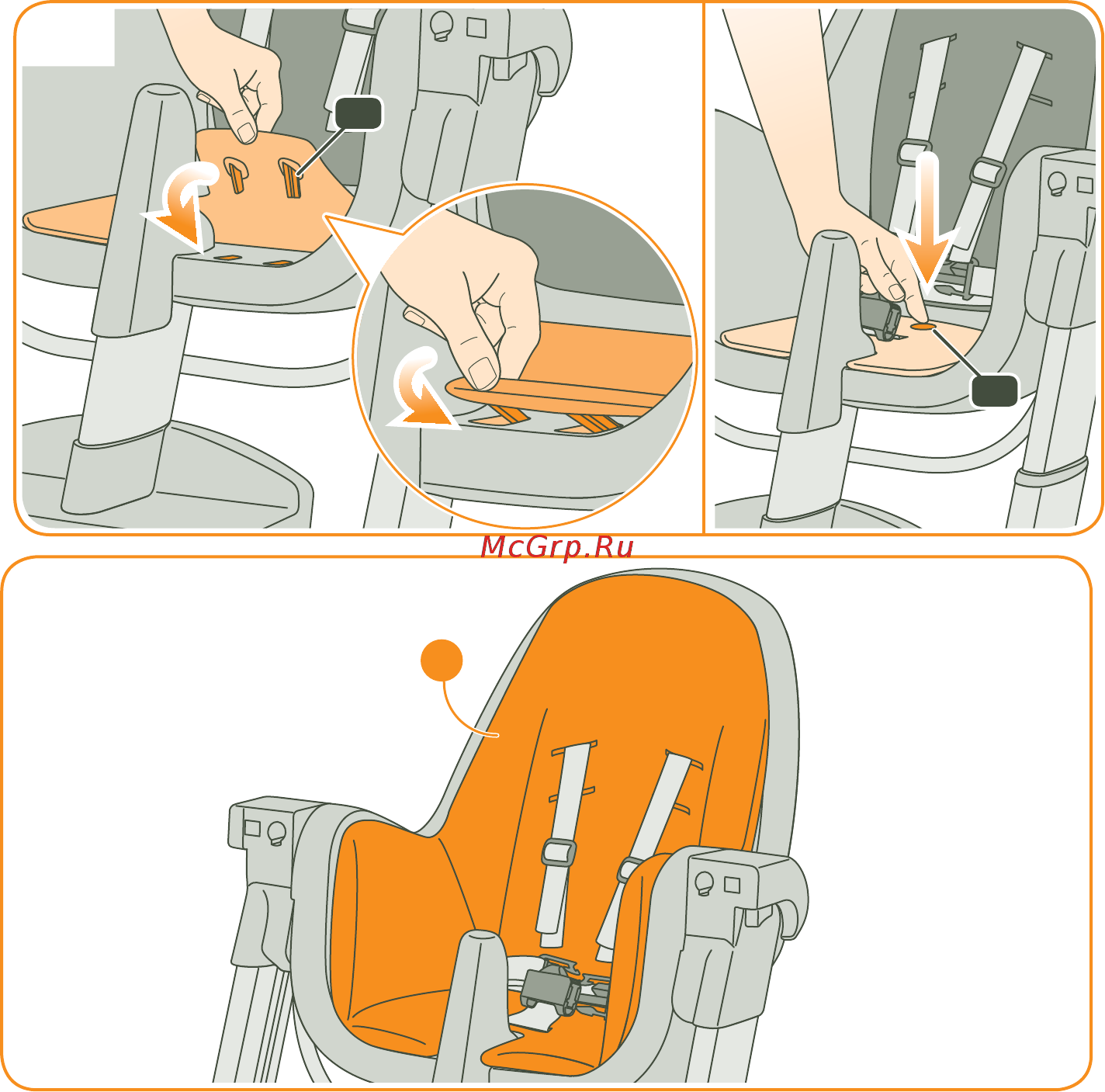 Inglesina Zuma Black /Orange (AZ90C6OR8) Инструкция по эксплуатации онлайн [18/144] 305656