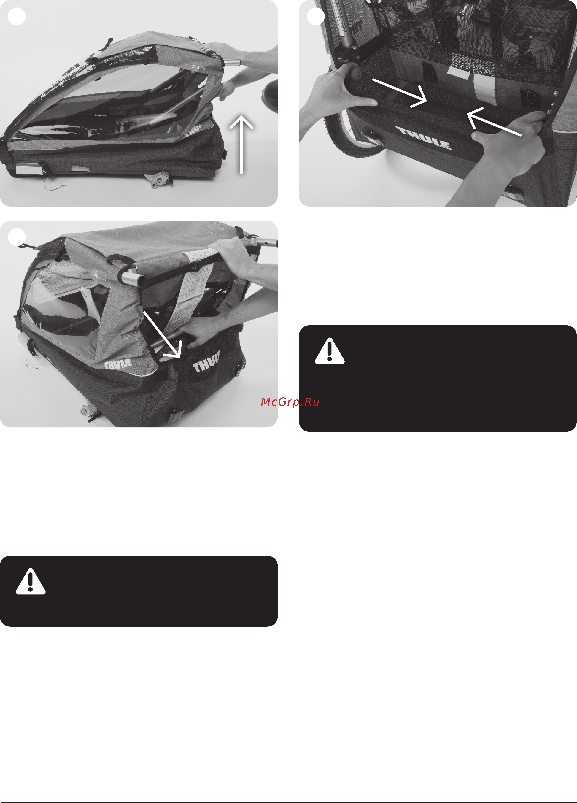 Thule Chariot Coaster XT Синяя [9/22] Предупреждение