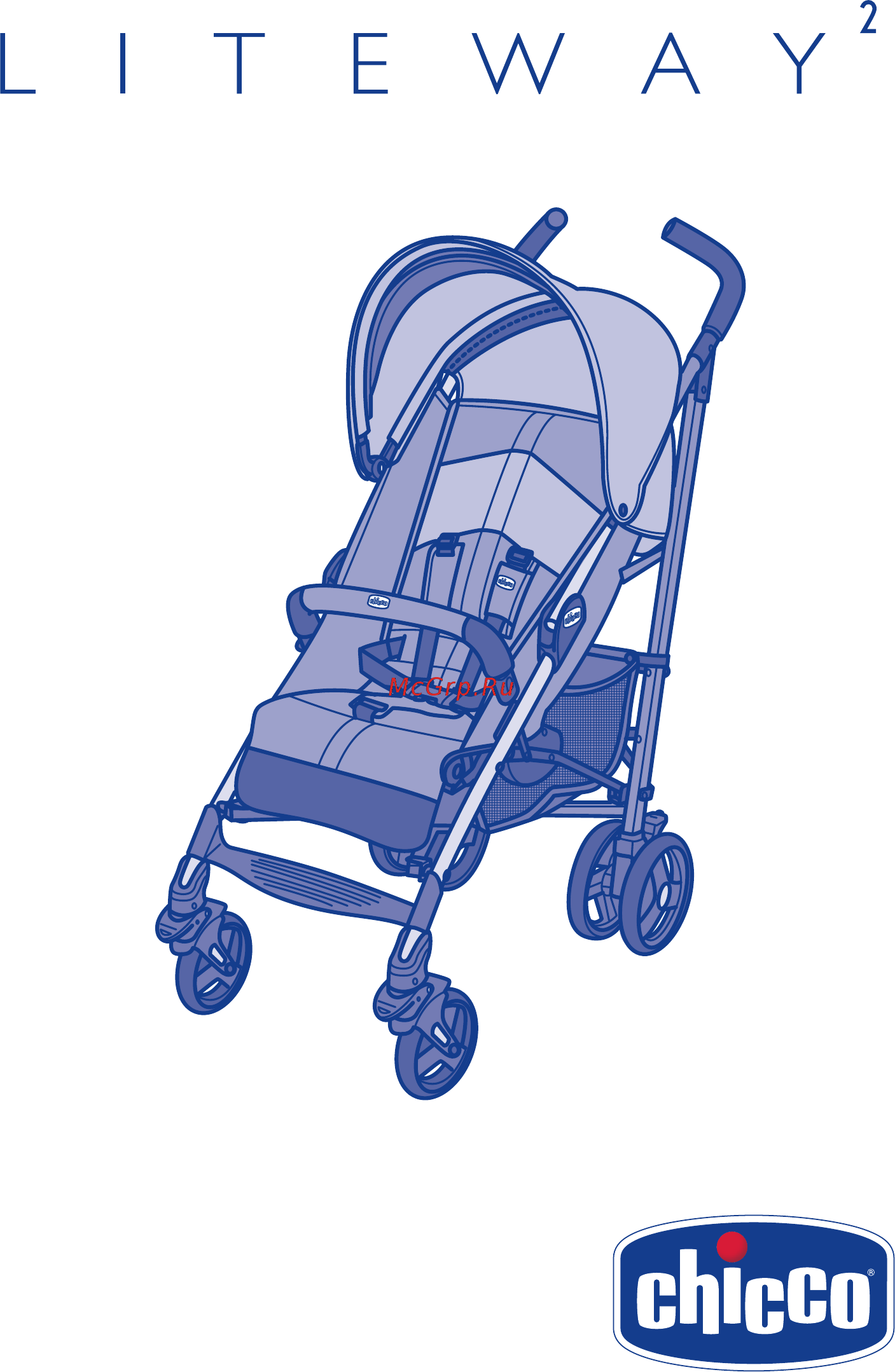 Chicco Lite Way зеленая 7954751 Инструкция по эксплуатации онлайн