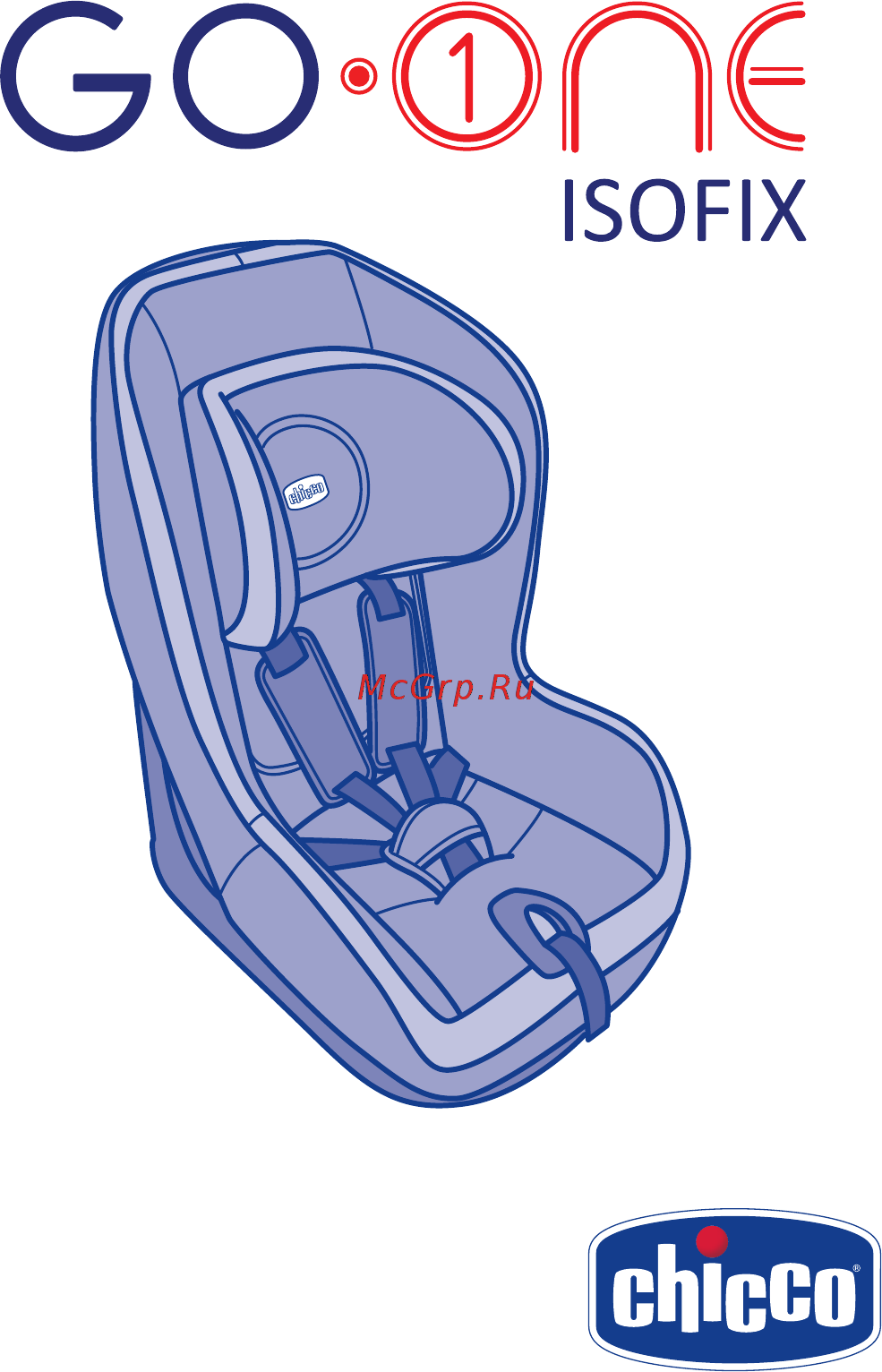 Chicco Go-One Isofix группа 1, Coal (6079819220000) Инструкция по эксплуатации онлайн
