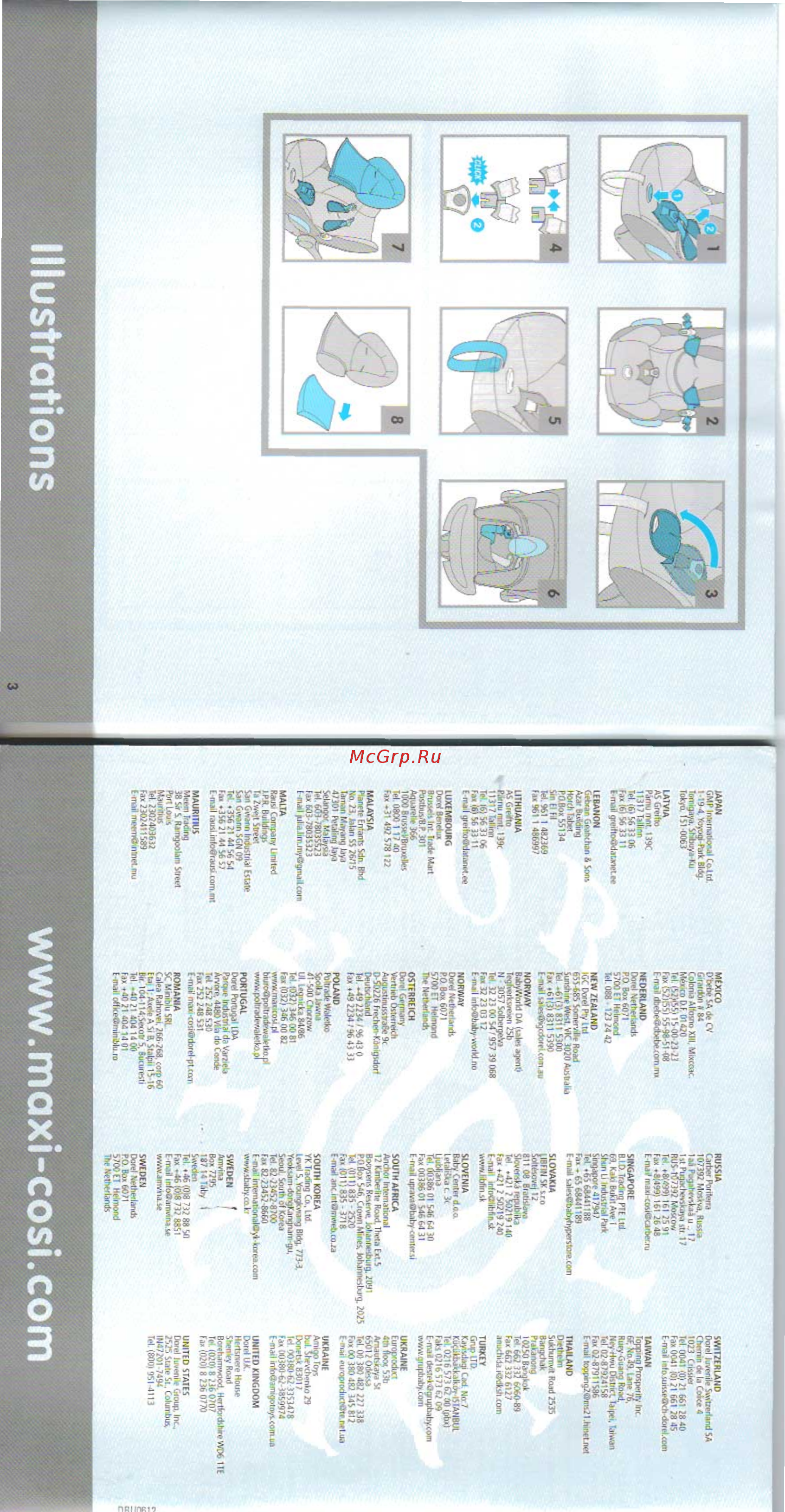 Maxi-Cosi Cabrio Fix группа 0+, Mosaic Blue [2/11] Illustrations