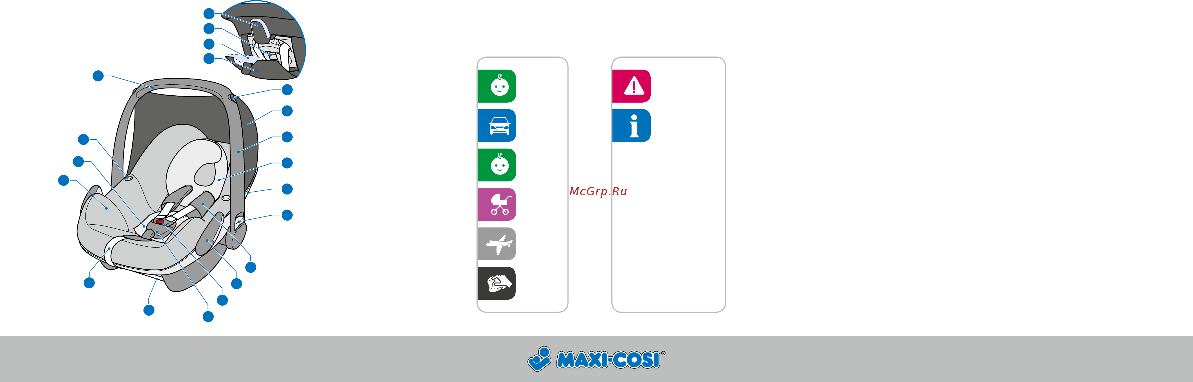 Maxi-Cosi Pebble группа 0+, Светло-Фиолетовый (63003890) Инструкция по эксплуатации онлайн [2/74] 305972