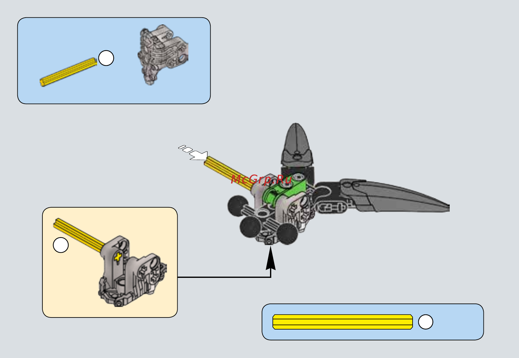 Lego Bionicle Уксар, Тотемное животное Джунглей (71300) Инструкция по эксплуатации онлайн [12/31] 306081