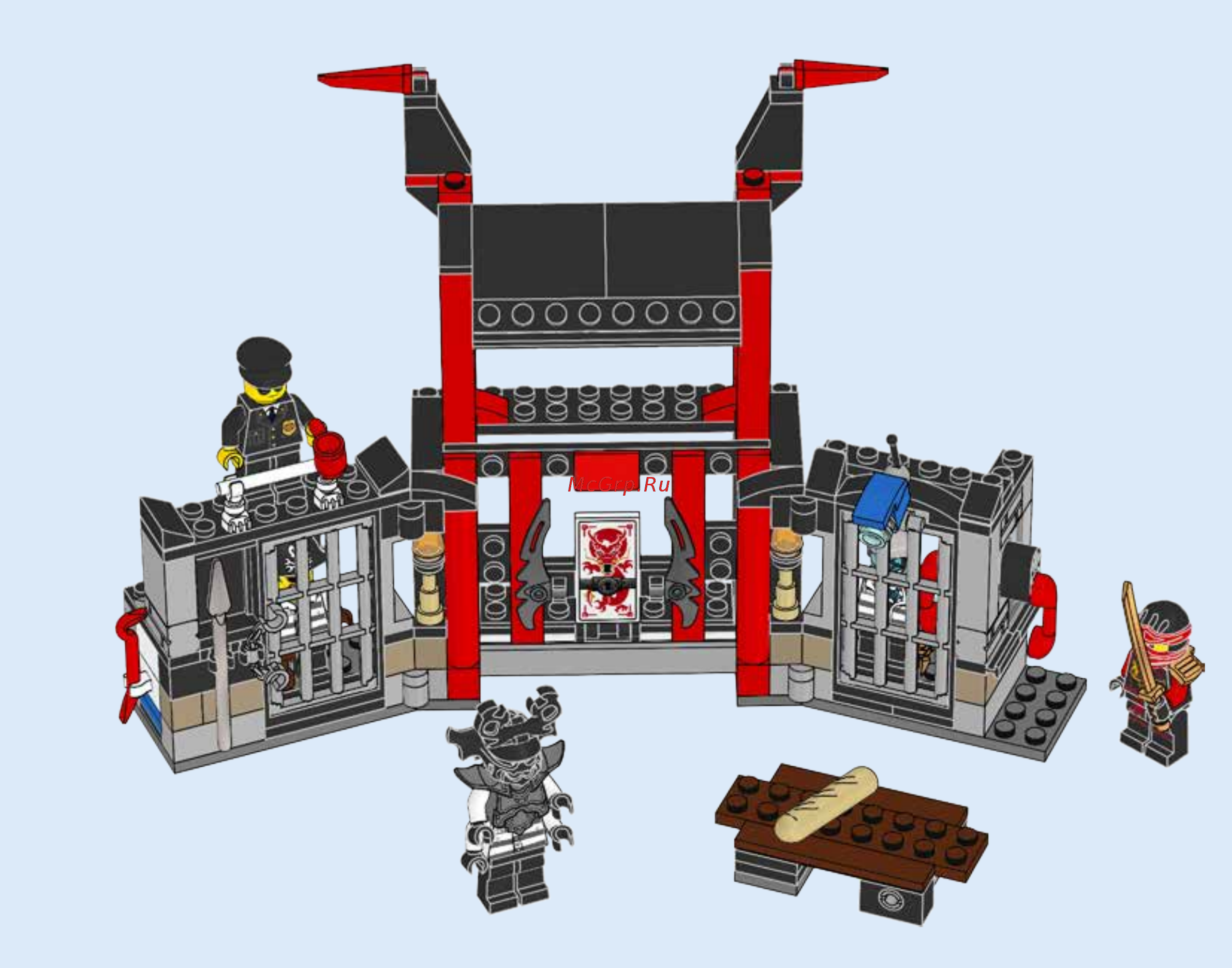 Lego Ninjago Побег из тюрьмы Криптариум (70591) Инструкция по ...