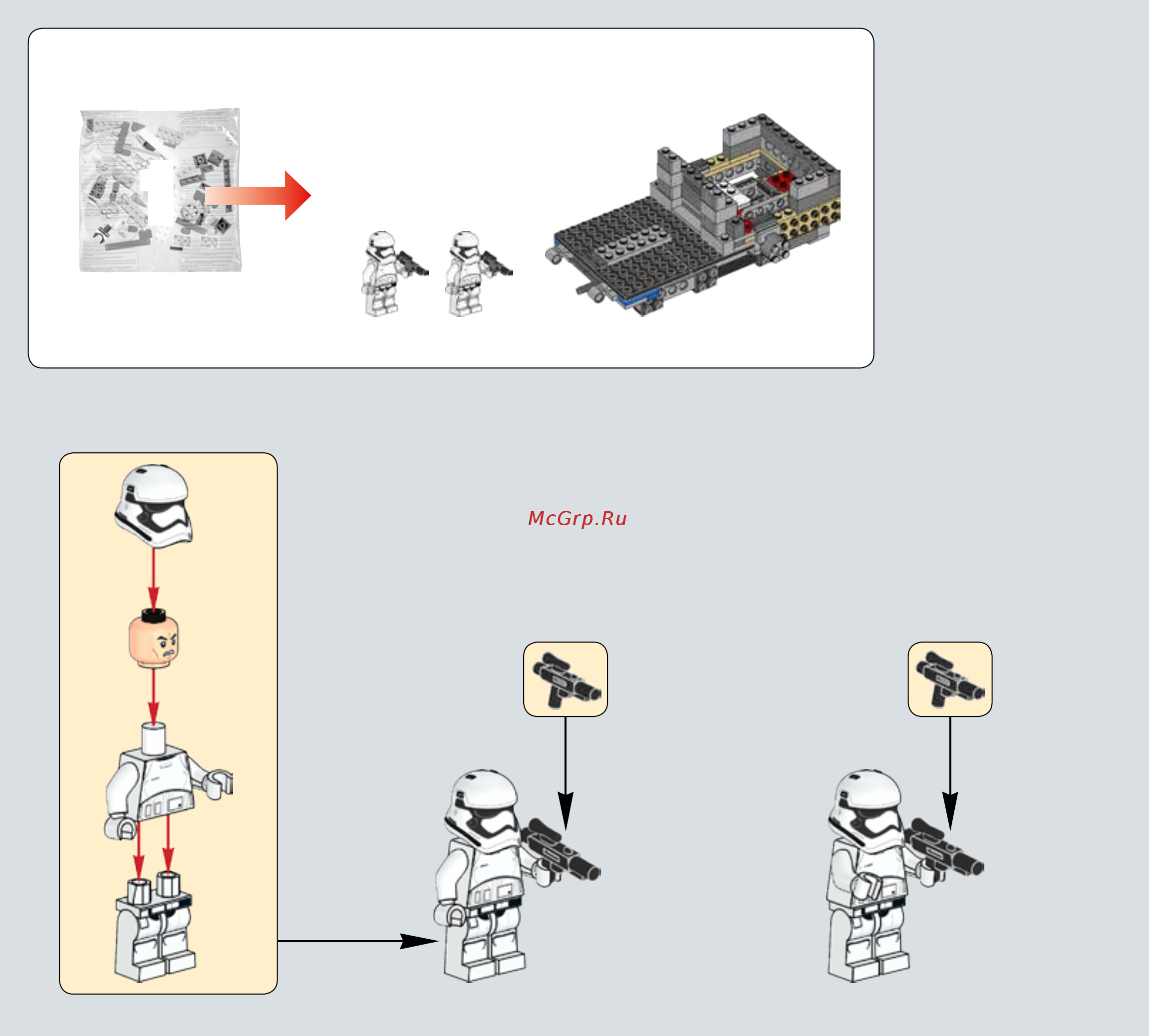 Lego Star Wars Транспорт Первого Ордена (First Order Transporter) (75103) Инструкция по эксплуатации онлайн [4/139] 306176