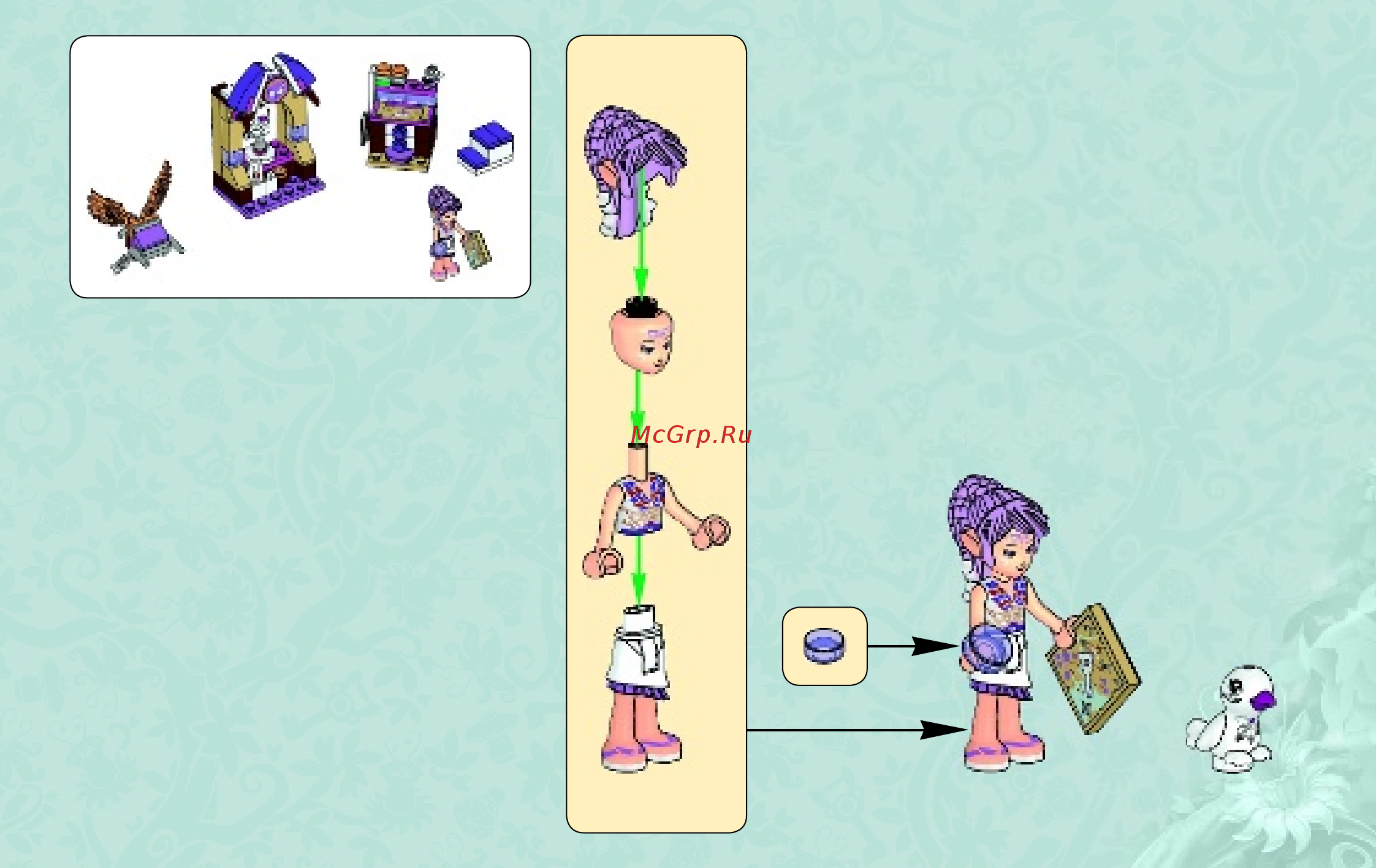 Lego Elves Творческая мастерская Эйры (41071) Инструкция по эксплуатации онлайн [3/31] 306194